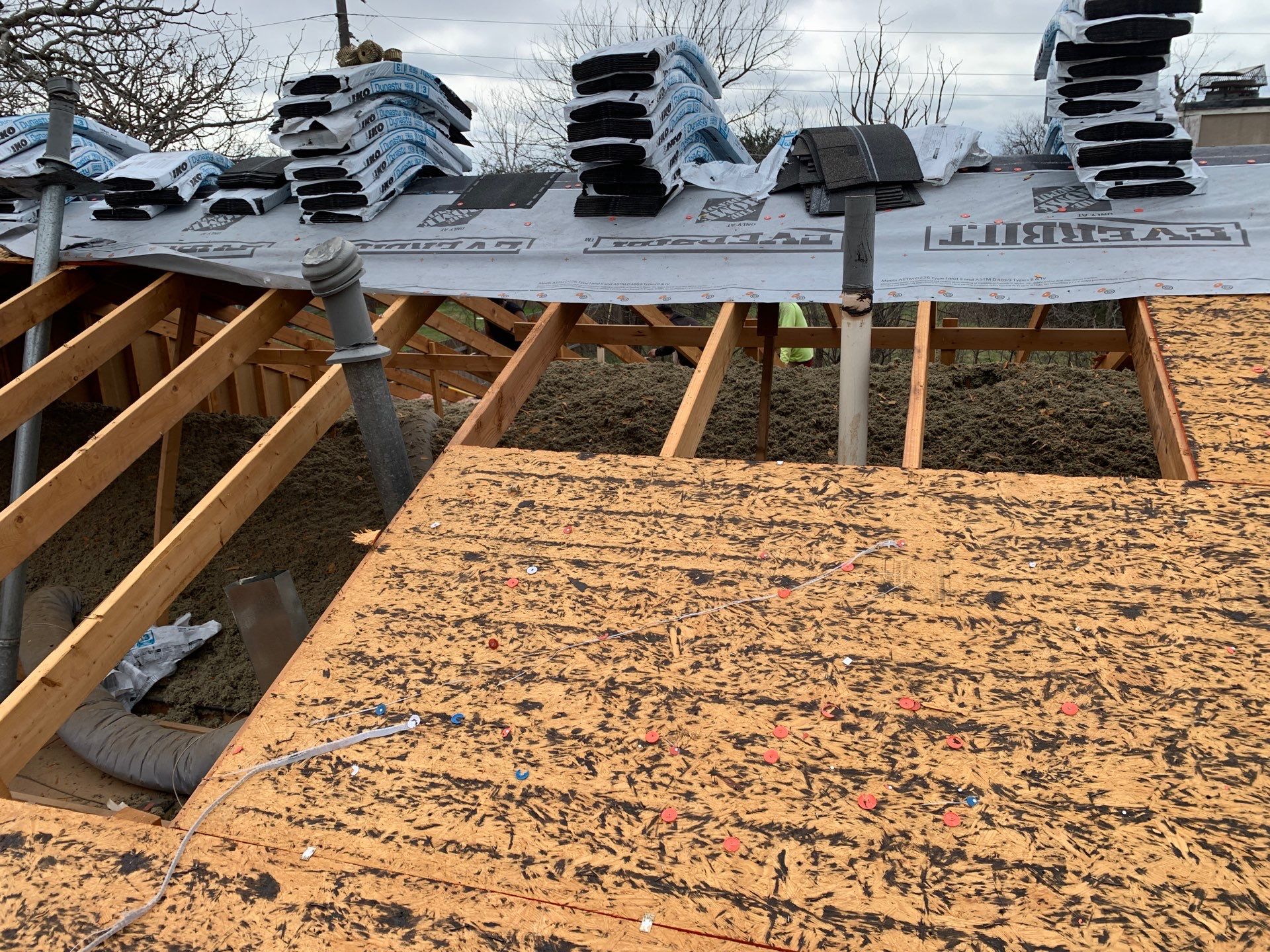 Residential Asphalt Shingle Roof Replacement and Decking Repair in Round Rock by Caliber Restoration LLC
