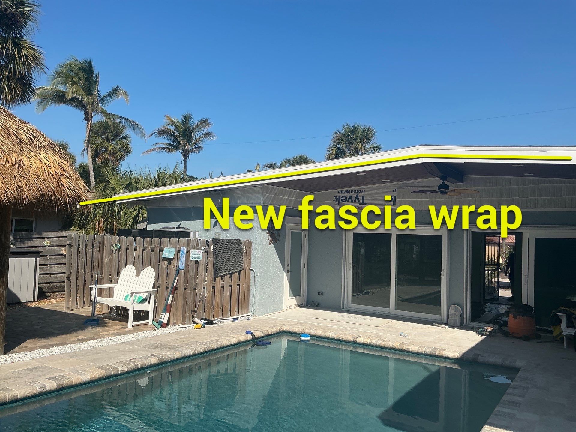 New Metal Soffit and Fascia in Siesta Key FL by Gutter Professors