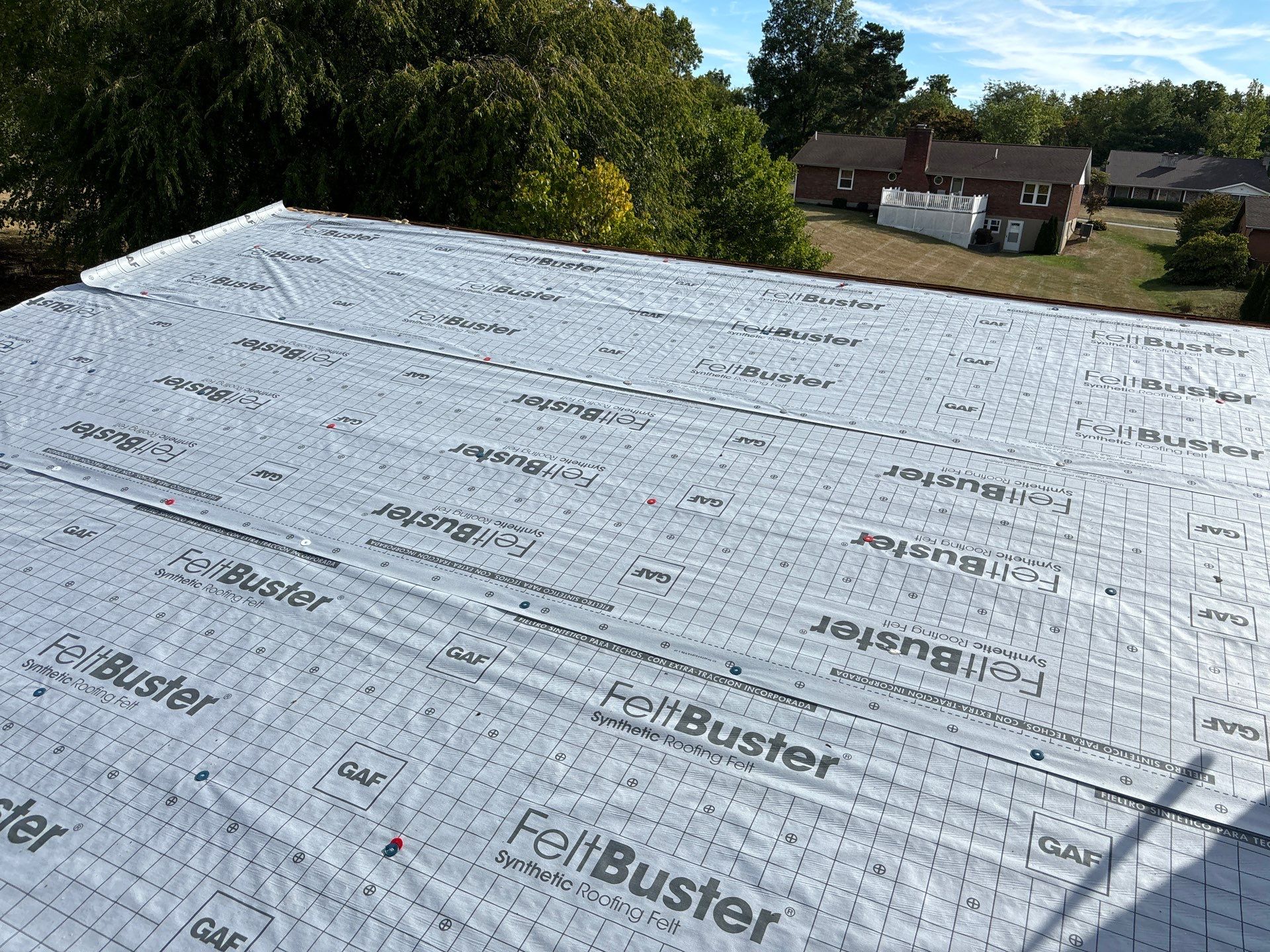 Residential Roofing Installation using Timberline HDZ Shingles - Weathered Wood by RoofX 