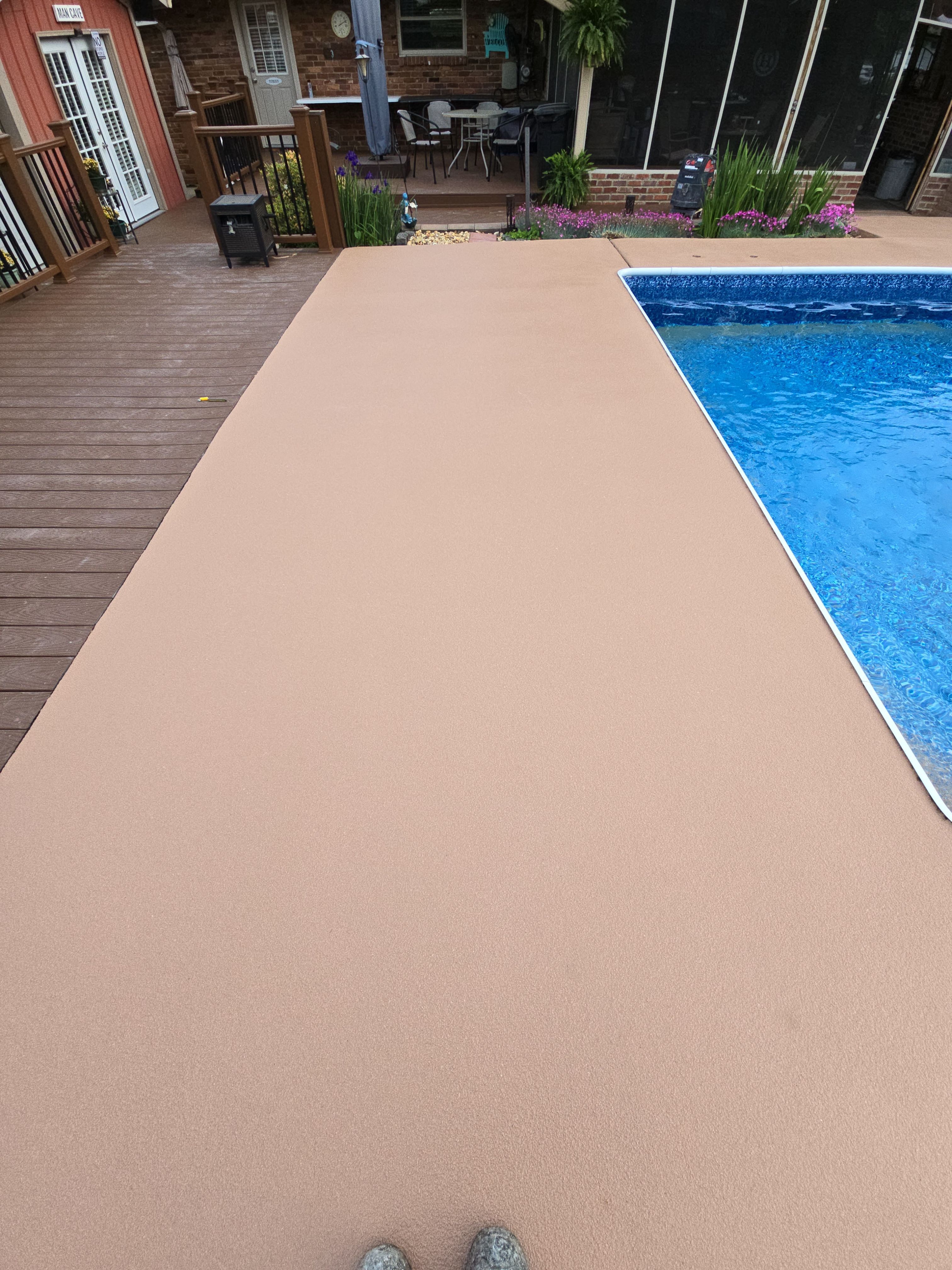 Beautiful Pool Deck in Rossville, GA by Elite Floor Solutions