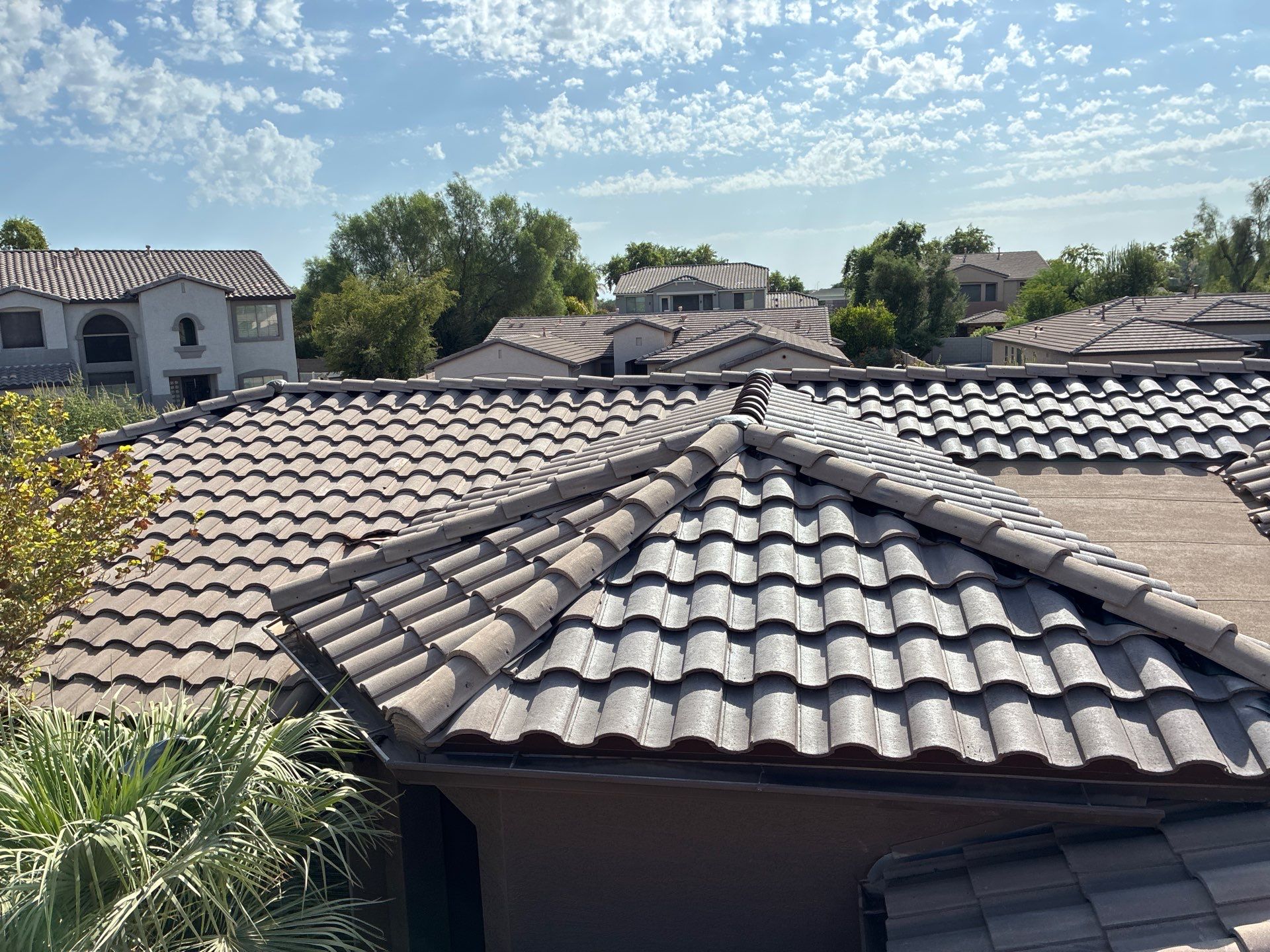 Tile Reset using Concrete Tiles in Chandler AZ by Weather-Tite Roofing