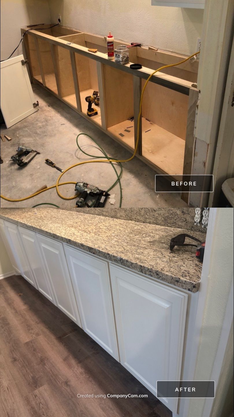 Home Remodel after Huge Water Damage by L&T General Contractors and Restoration INC