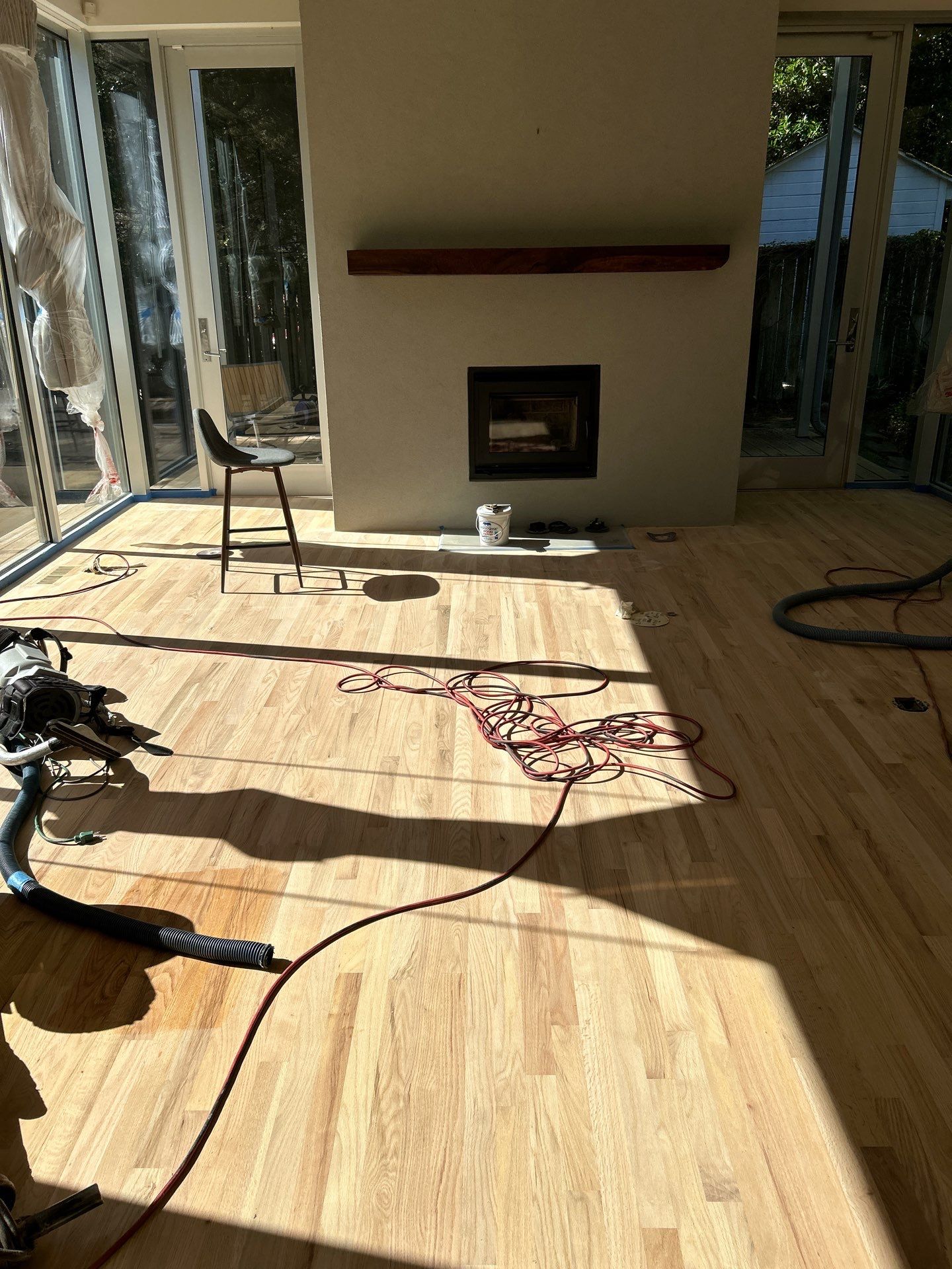 Natural Red Oak floor refinish by Footprints Floors of East Atlanta