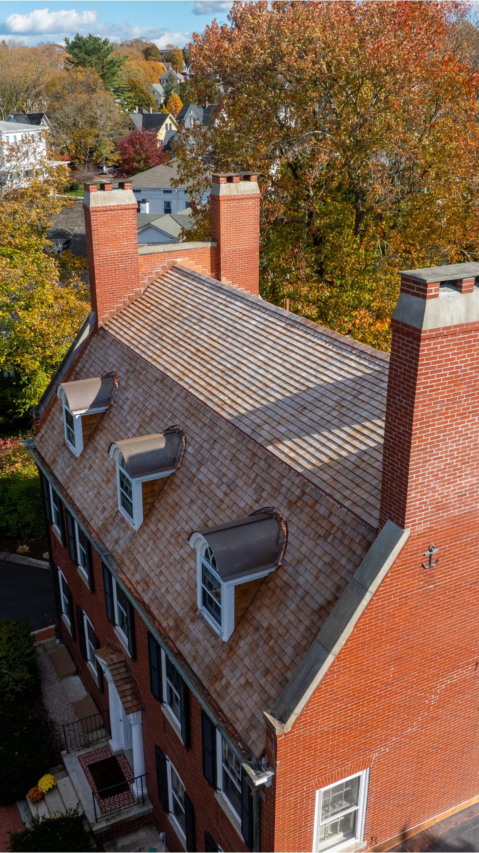 Professional Planning Group Westerly,RI Cedar Shake & Copper Roof Replacement by Rinaldi Roofing 