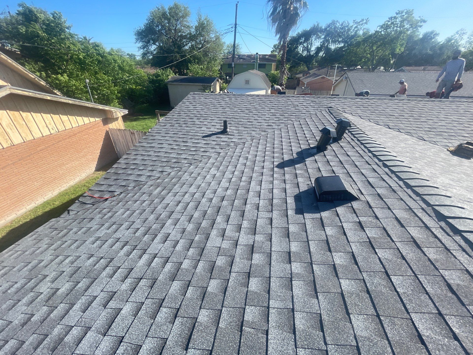 Residential Roofing Installation using GAF HDZ Pewter Grey by Lighthouse Roofing