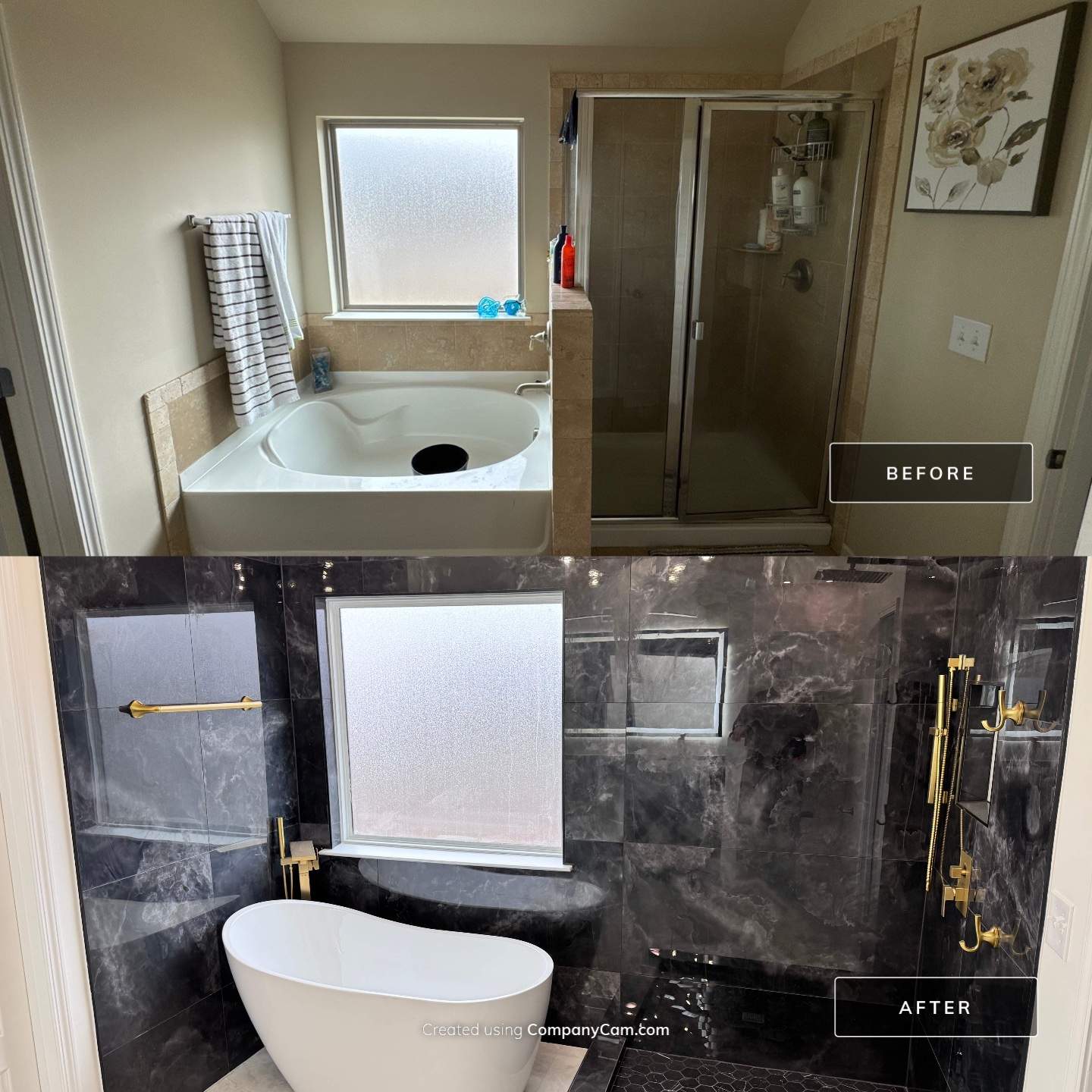 Master bathroom renovation by Prudencio