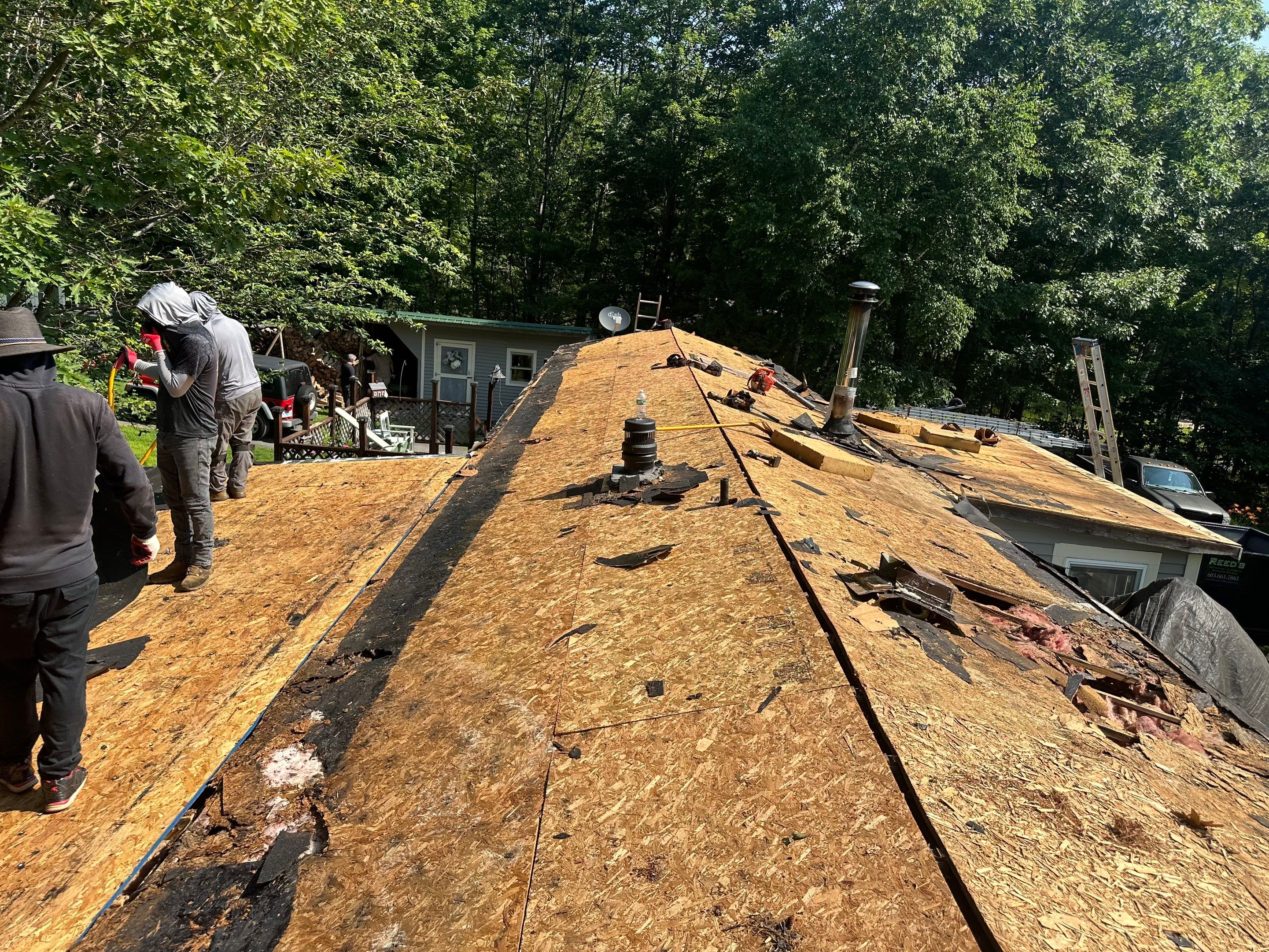 Milton, NH β Green Asphalt Shingle & Rolled Roofing Installation by Tall pine roofing