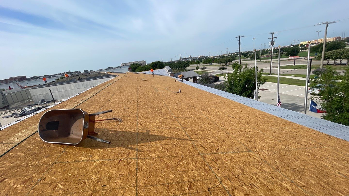Commercial Re-Roof in Frisco. TX by Roof Experts