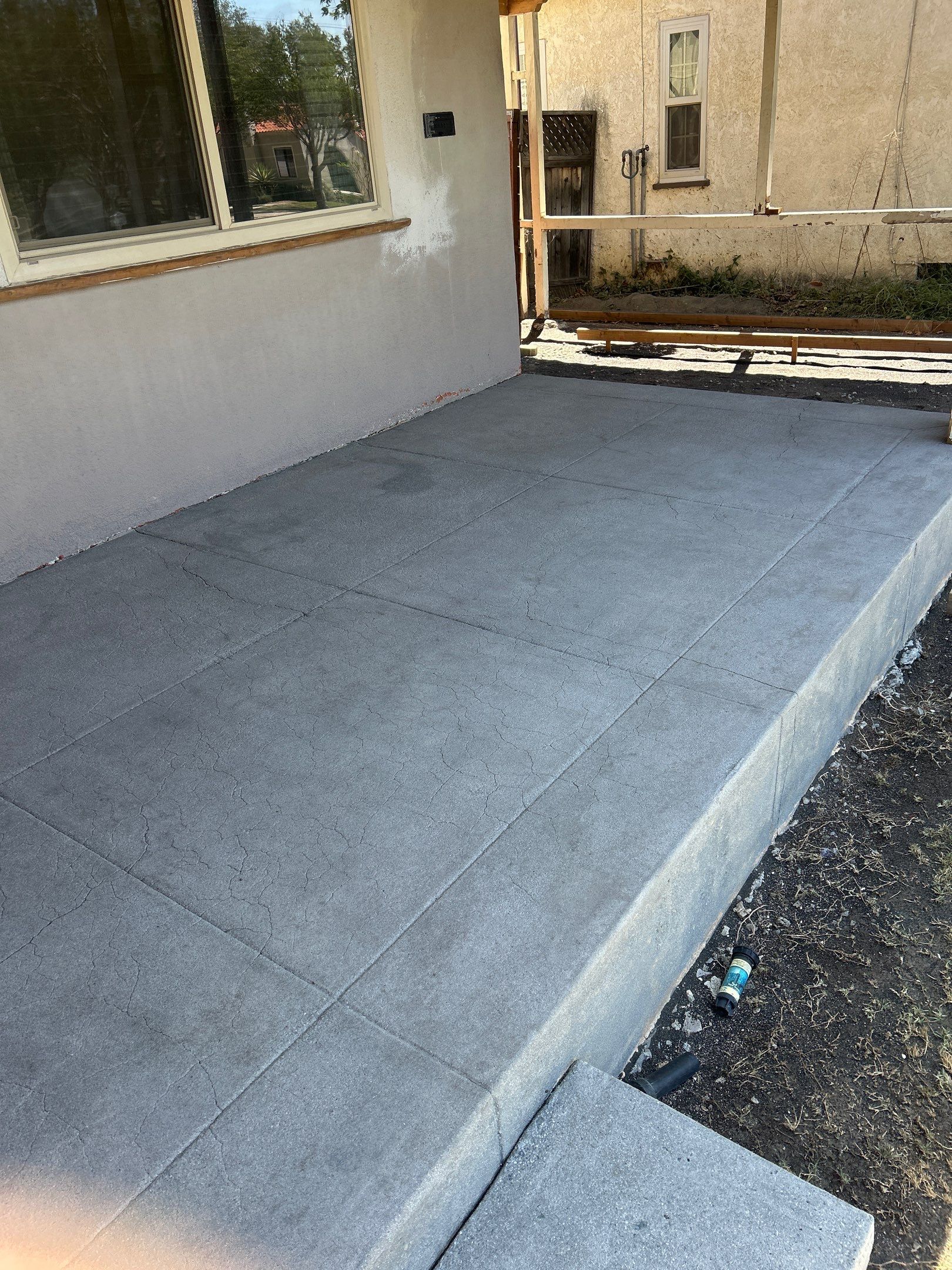 Sandblasting Paint Off Concrete Front Porch In San Bernandino by La Power Washing Inc