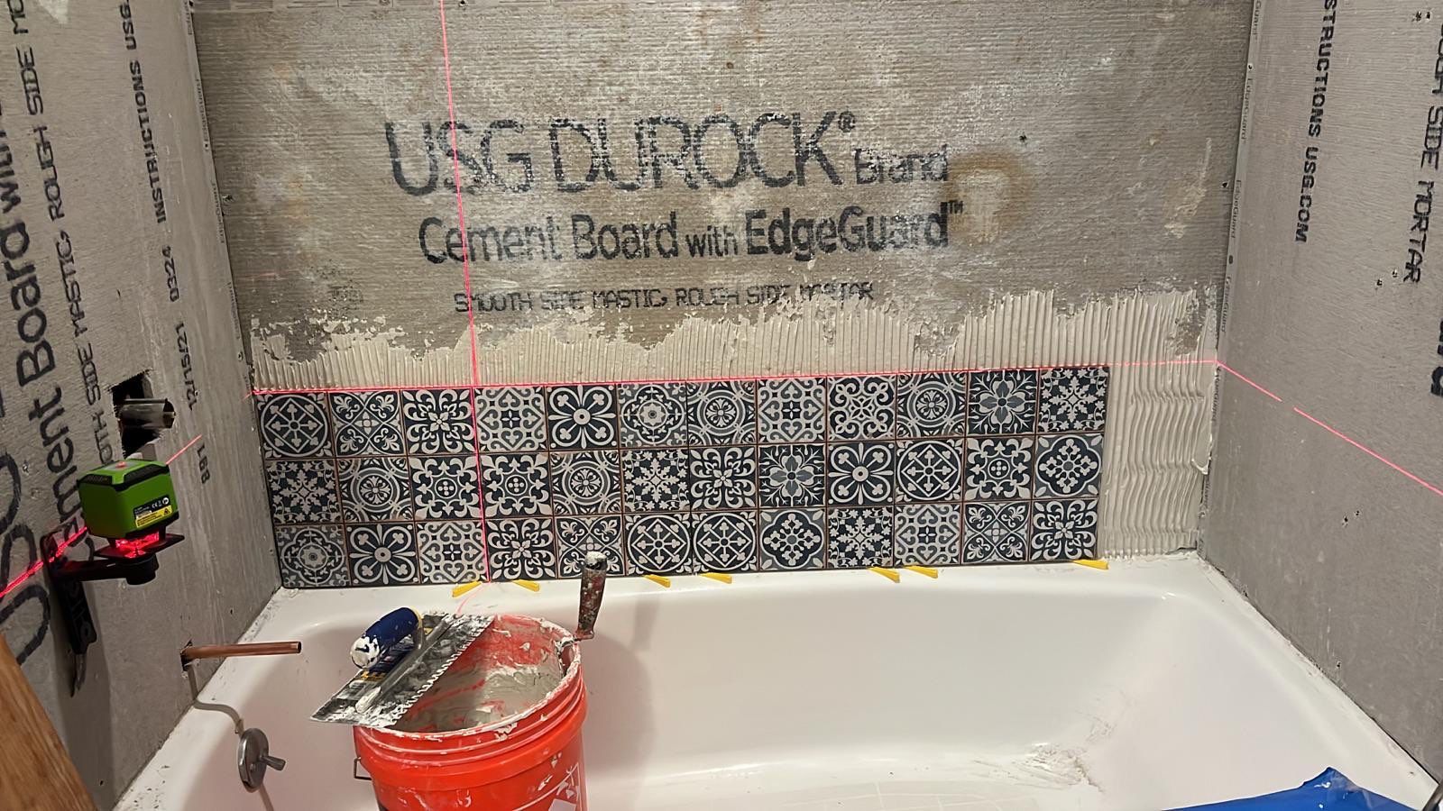 Bathroom Remodel using Tile by Home Concepts Construction