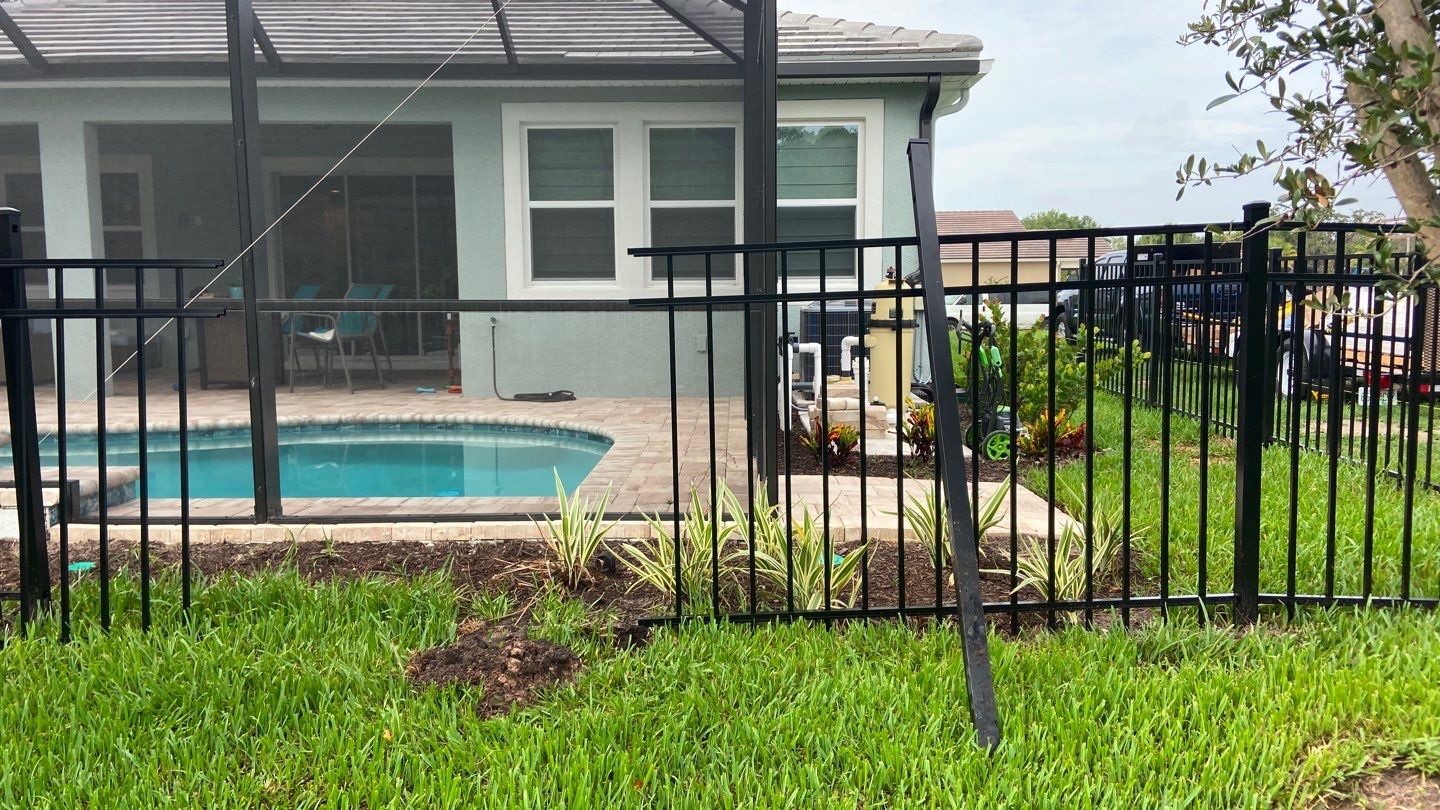 Sarasota, FL Aluminum Fence Installation using Black 3 Rail Aluminum Fence by Asap fence and gates, LLC