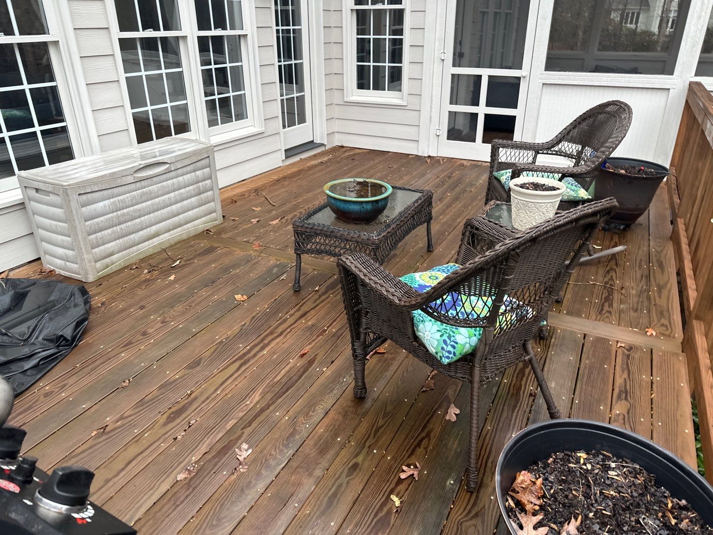 Multi level Deck coated with Wood Sealant by DuraSeal