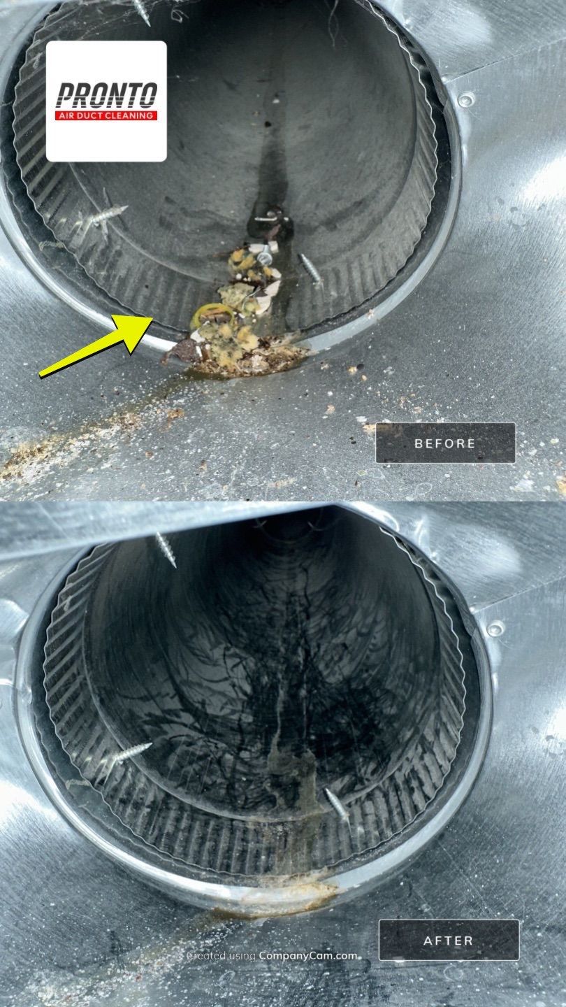 Air duct cleaning using Hypervac by Pronto Air Duct Cleaning