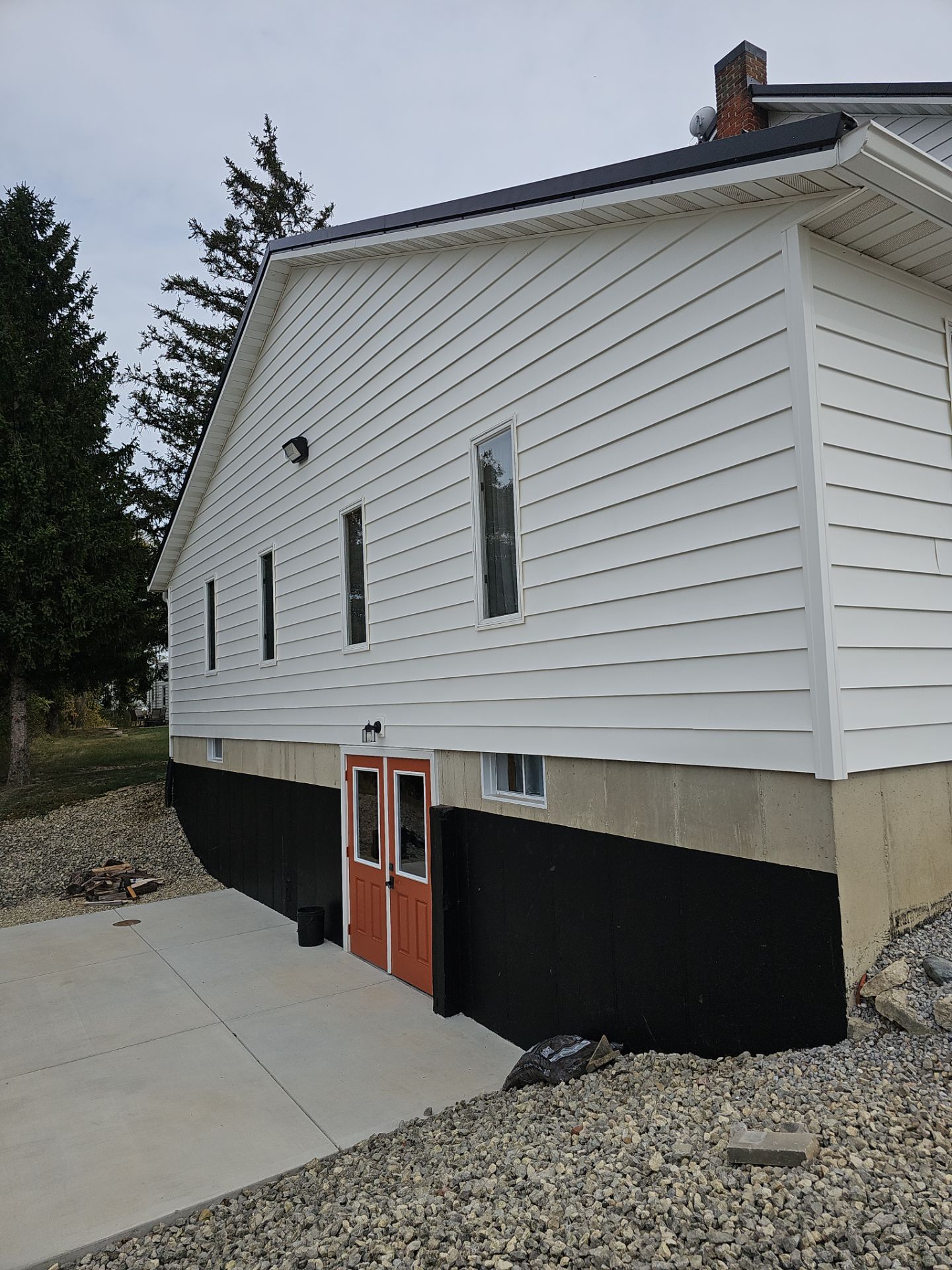 Siding Installation using Mastic 8" white  by Nitro Roofing and Construction