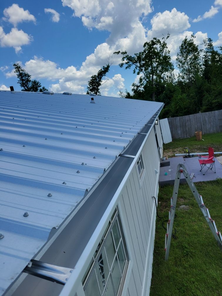 Seamless Gutter Installation for Modern Homes in Panama City FL by Gutter Professors