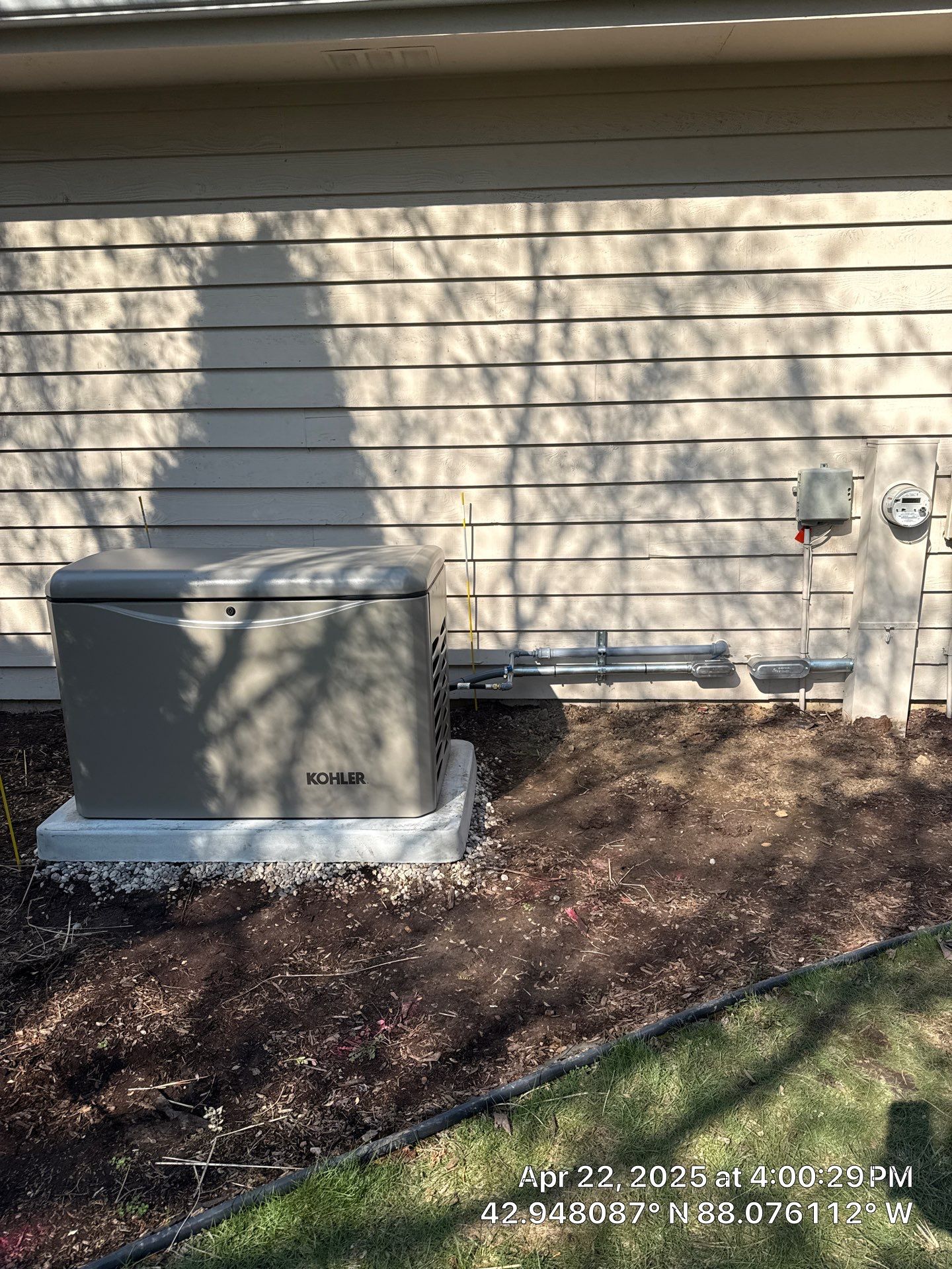 Kohler 20 kW Generator & 200 A Whole‑House Transfer Switch Installation – New Berlin, WI by GSHA Services LTD