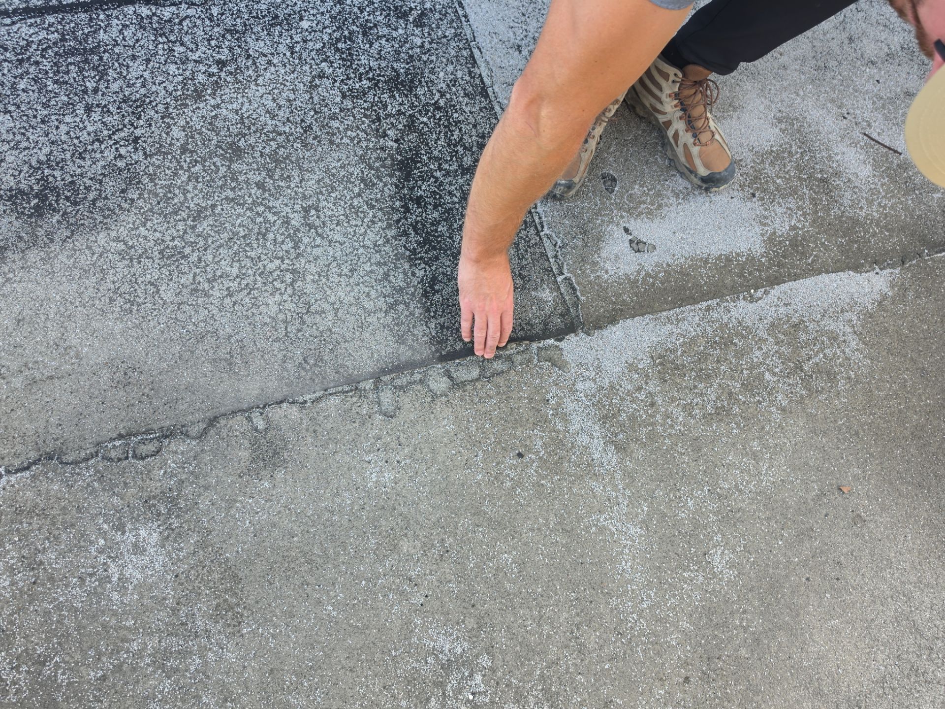 Modified Bitumen repairs.. a couple thousand dollars can save TENS of thousands and greatly prolong the life of your roof. by REPS Austin Area Roofer