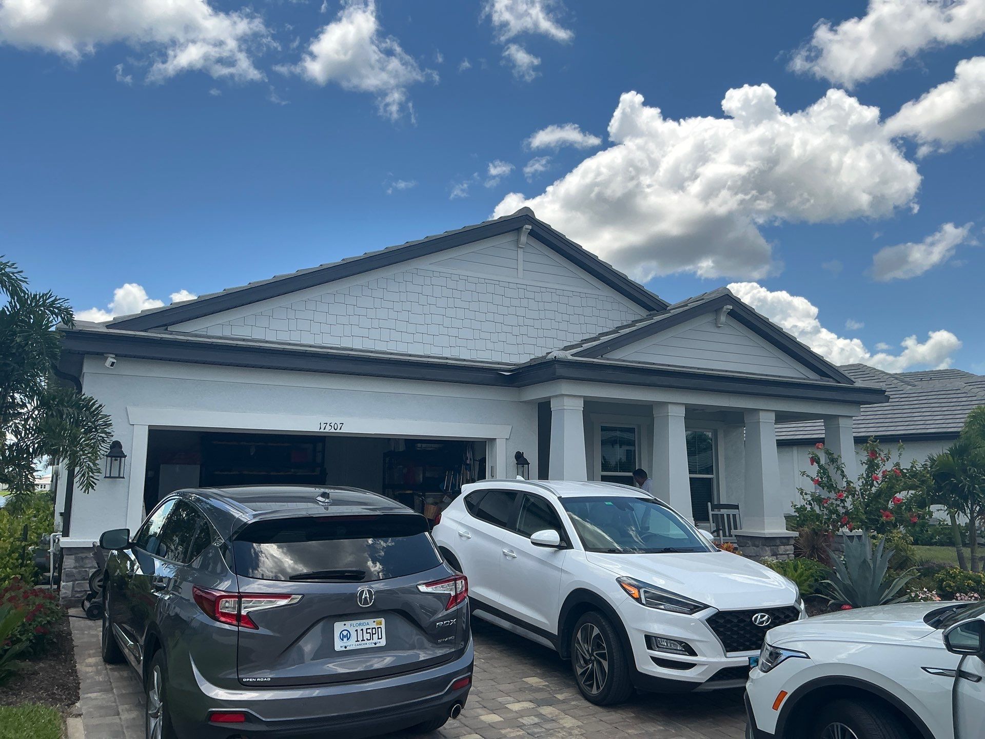 Black 7-Inch Gutters with Matching Downspouts in Lakewood Ranch FL by Gutter Professor by Gutter Professors