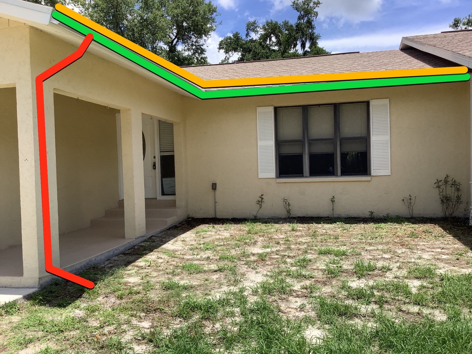New Soffit and Fascia and White Gutters  by Gutter Professors