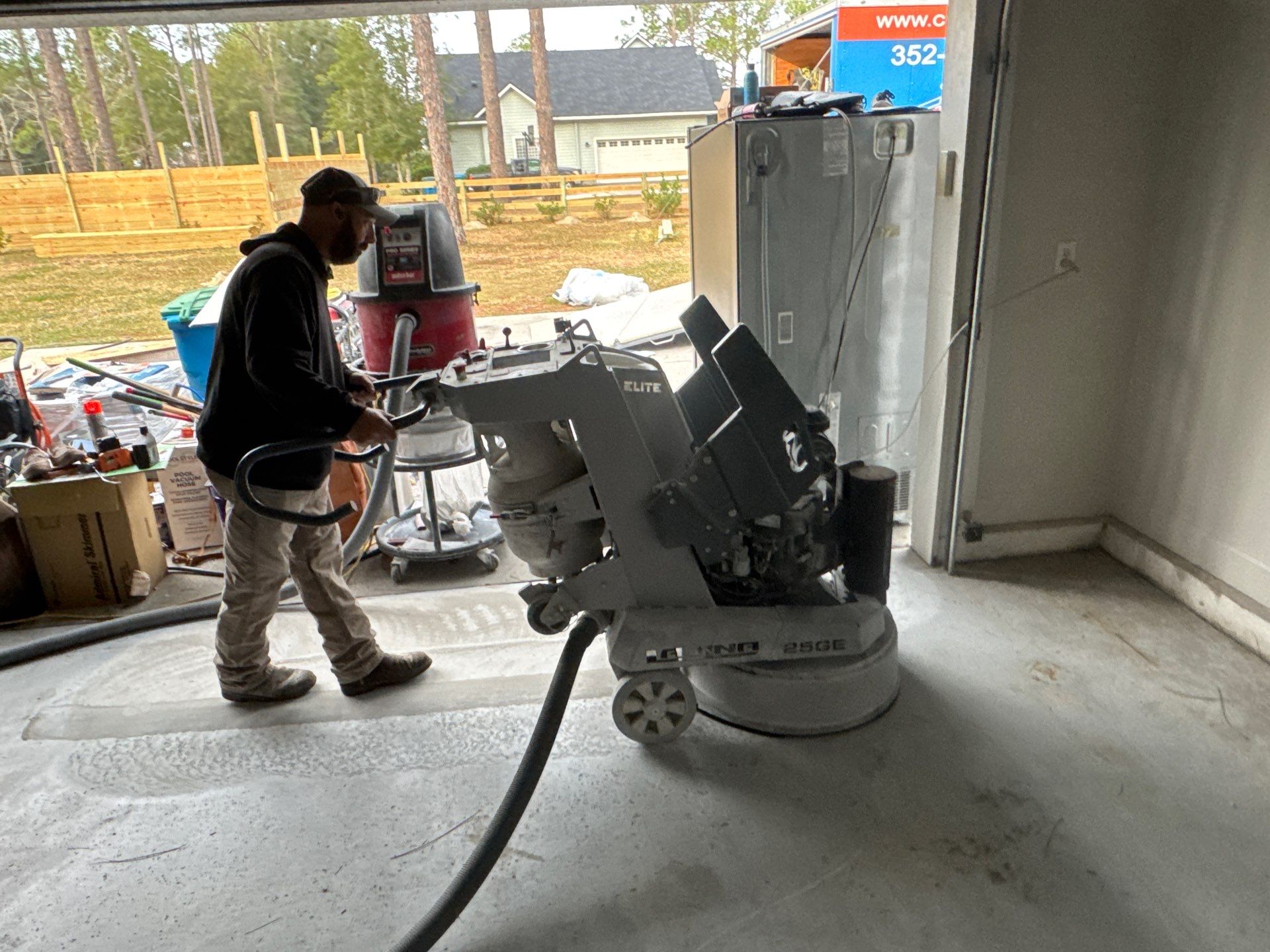 Garage in High Springs, FL in Domino by Cross Creek Concrete Coatings