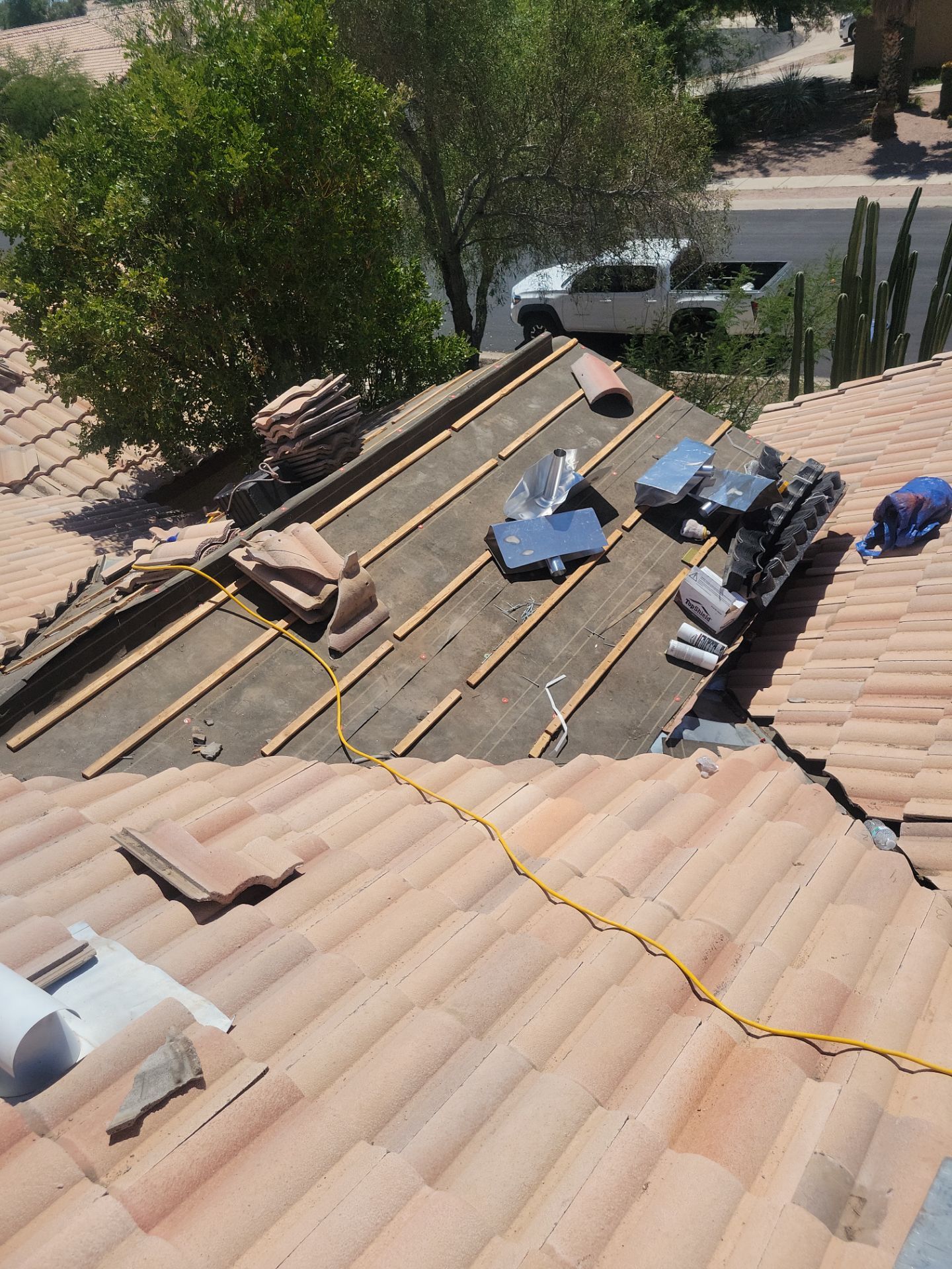 Concrete Tile Roof Repair and Underlayment Replacement in Marana by West Coast Roofing AZ