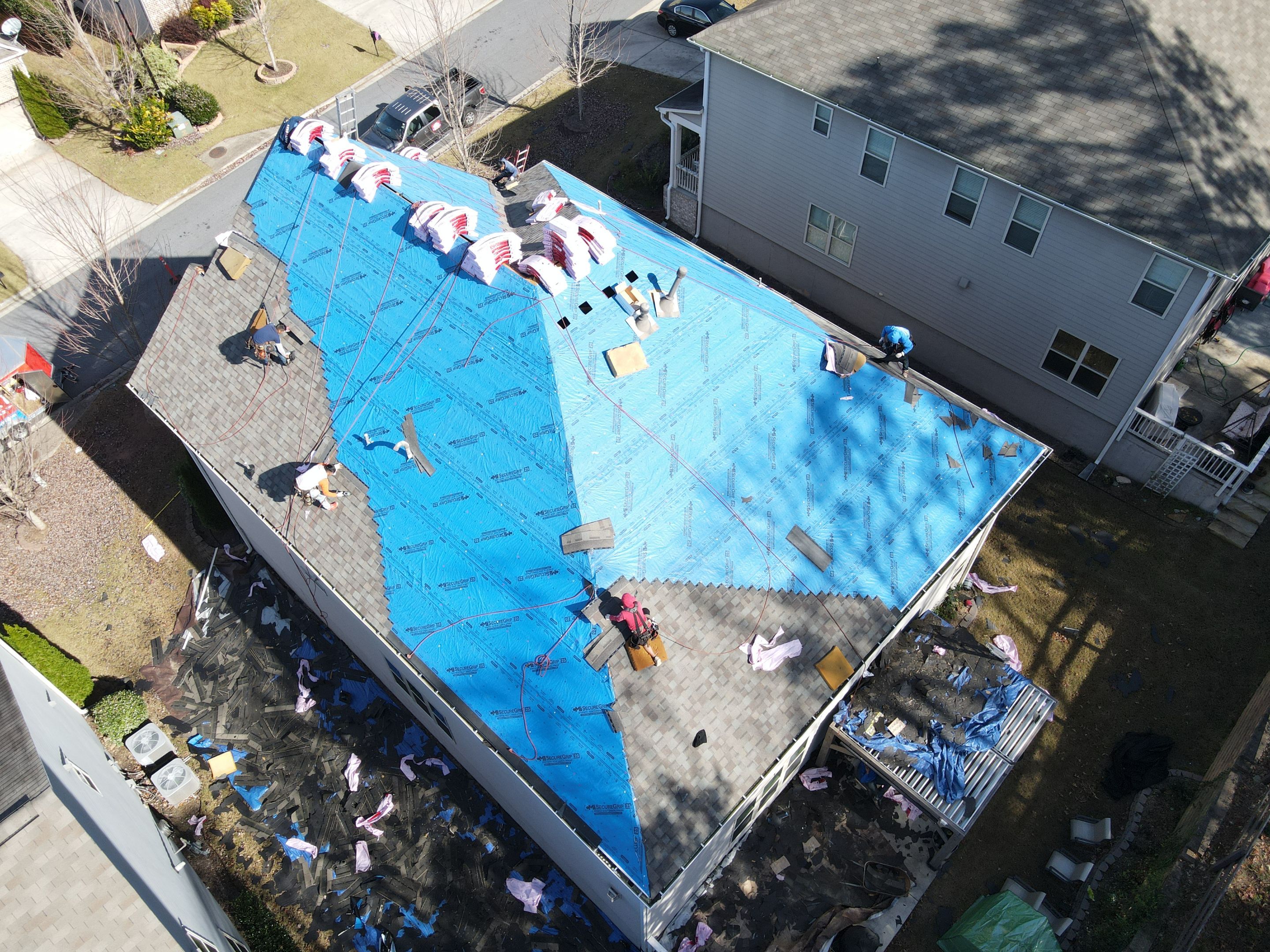 Residential Roofing Installation using Owens Corning by Inspector Roofing and Restoration