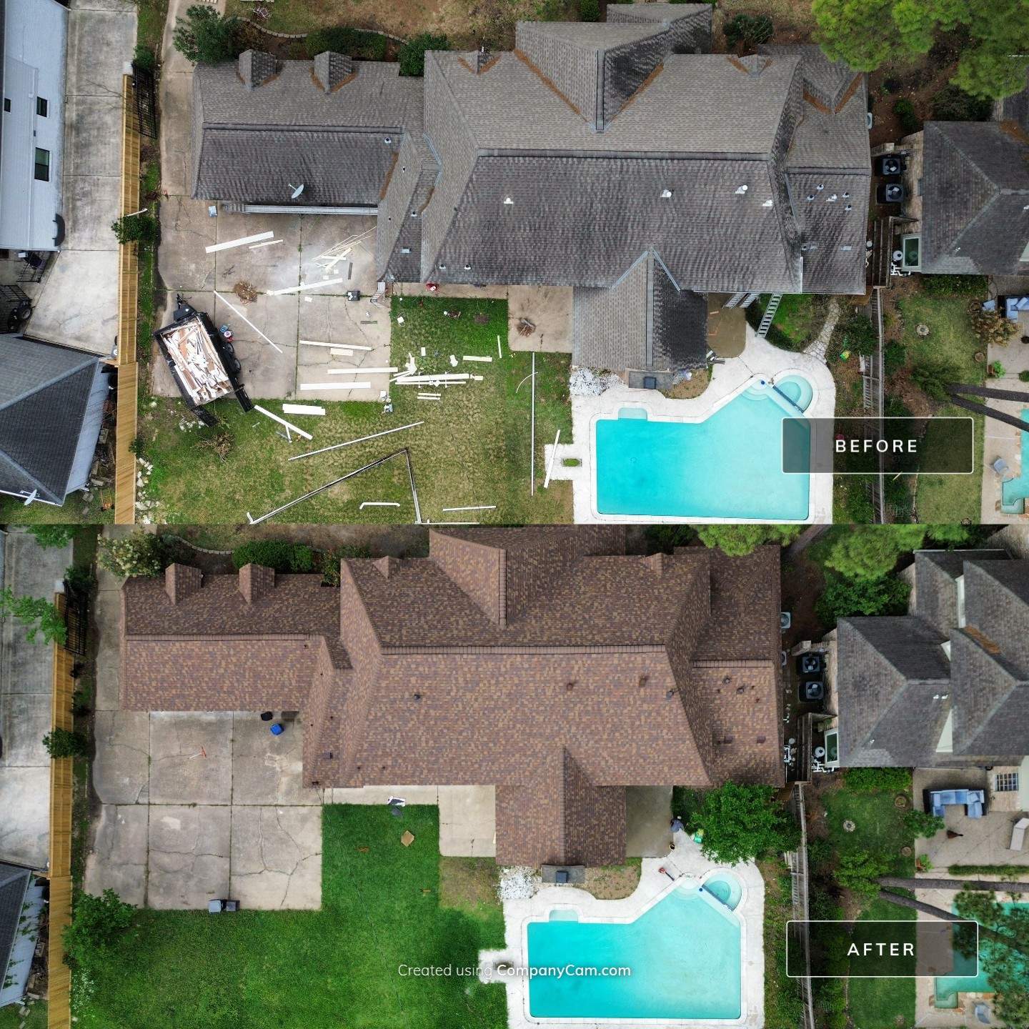 Roof and Siding Replacement by Houston Roofing & Construction