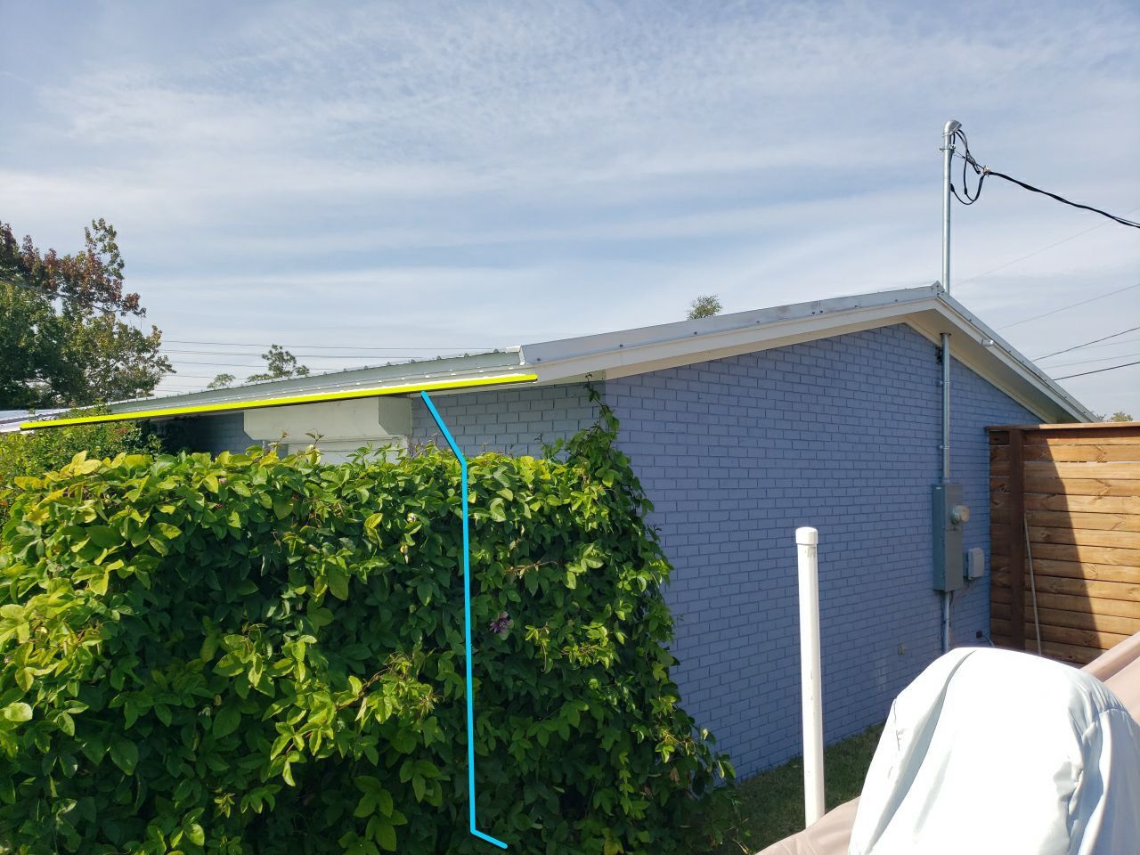 Gutter Installation using K-Style Seamless Gutters and Soffit and Fascia Replacement by Gutter Professors