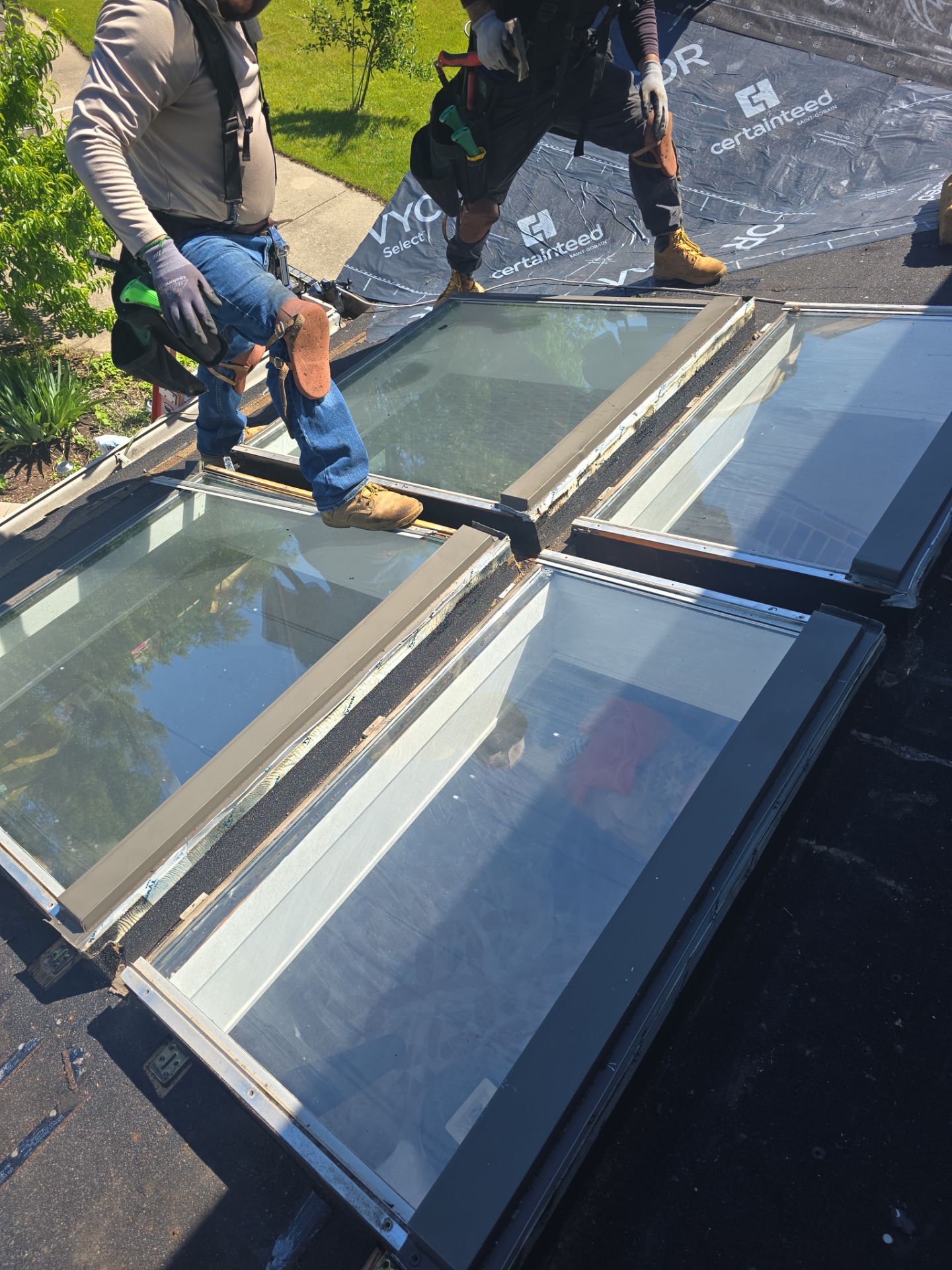 Oak Brook Architectural Shingle Roof Replacement and Velux Skylight Upgrade by Roof One
