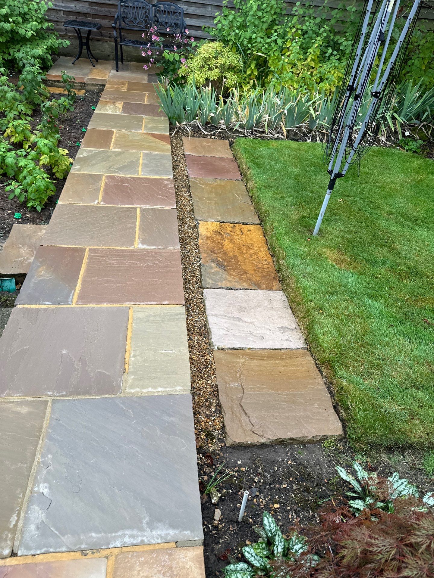 York Stone Patio Cleaning using Honda 15lpm Low Pressure Washing Machine by Ges Exterior Cleaning ltd
