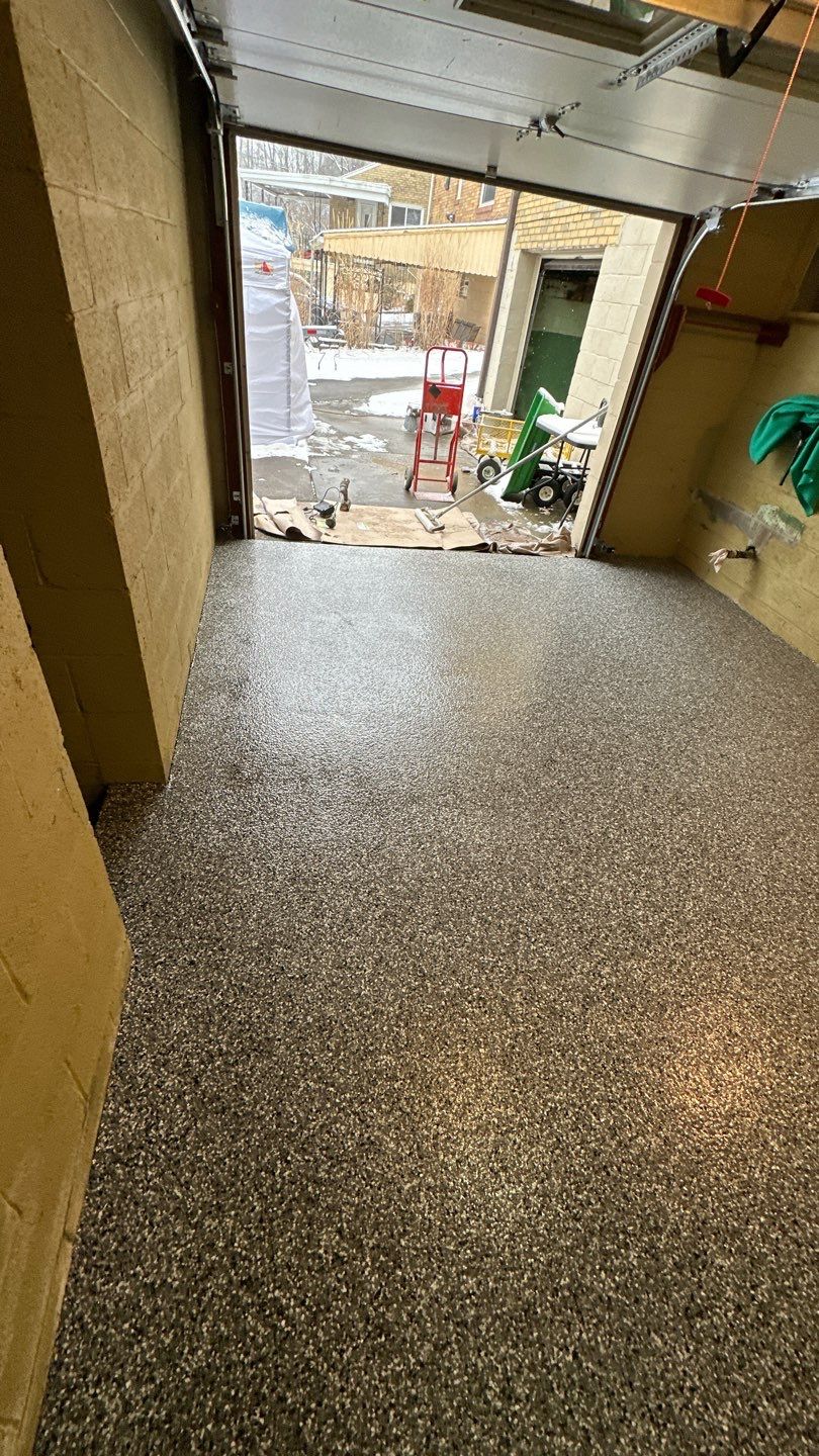 Basement + Garage Project in Pittsburgh by Floors in a Day, Inc