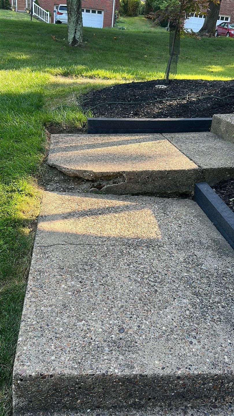 Twilight Garage, Walkway and Porch Project in Pittsburgh by Floors in a Day, Inc