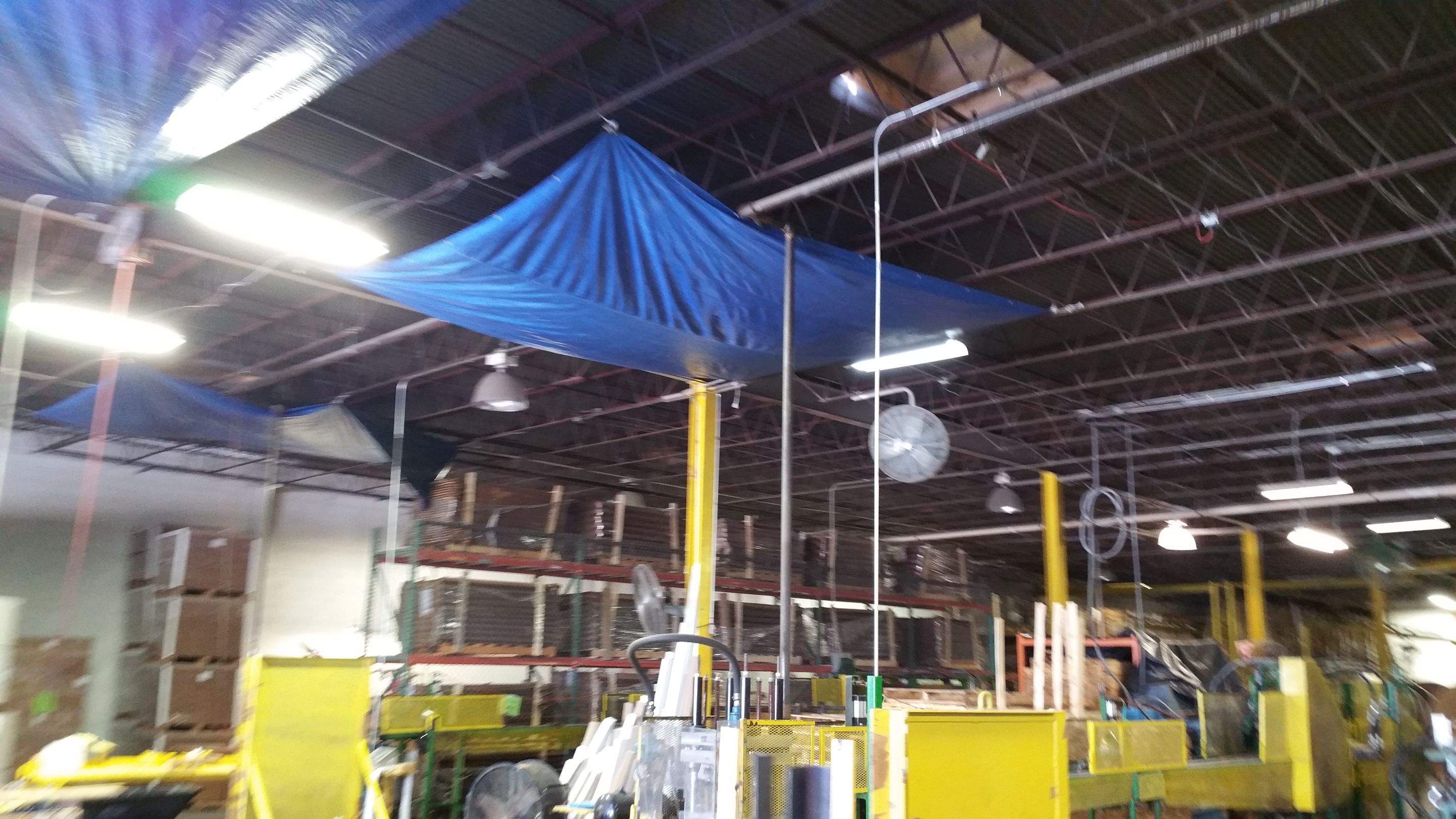 Massive Storm Damage Project - Factory in Arlington by First United Roofing & Construction