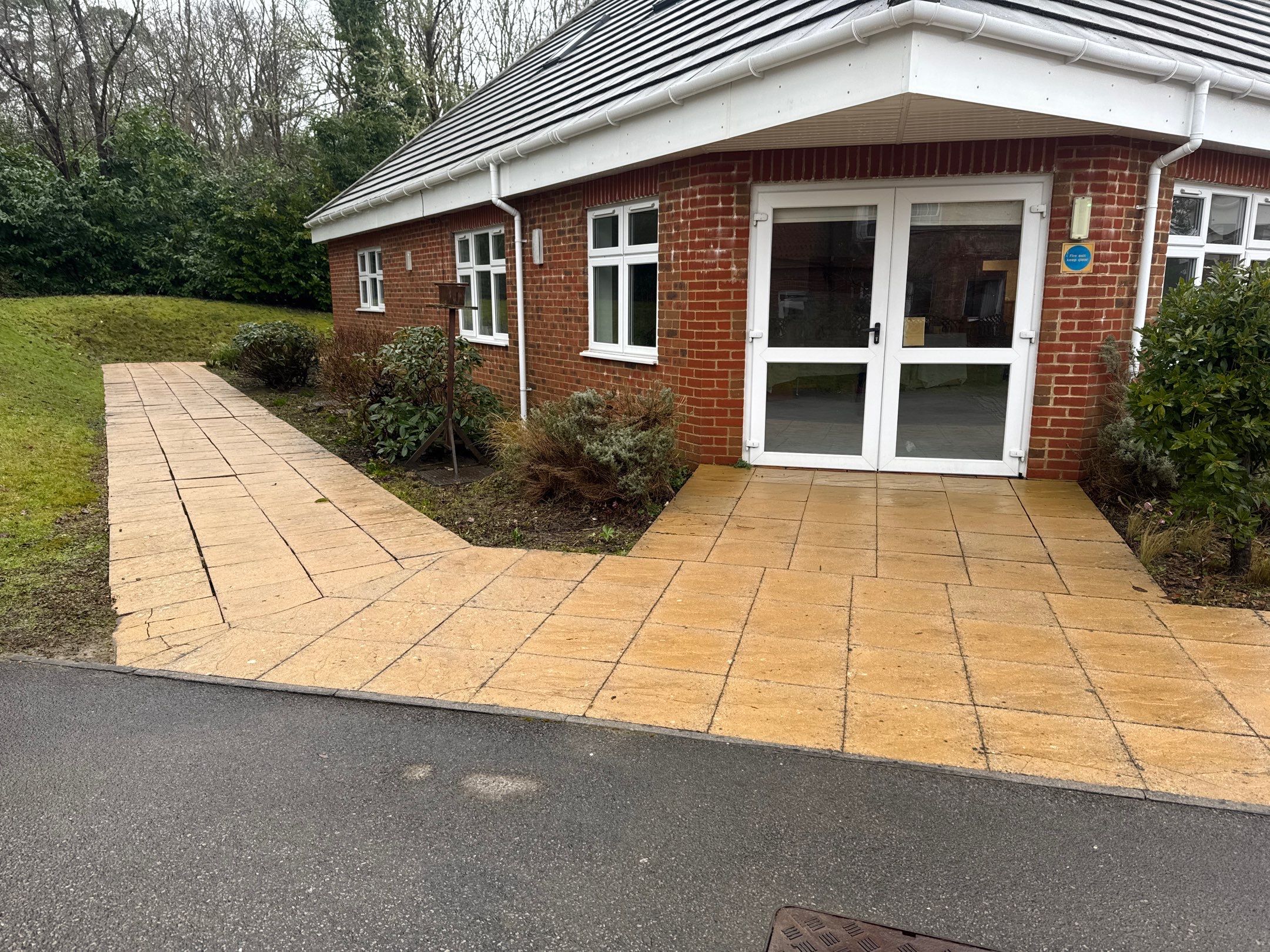 Care Home Roof and Walk Ways clean by Ges Exterior Cleaning ltd