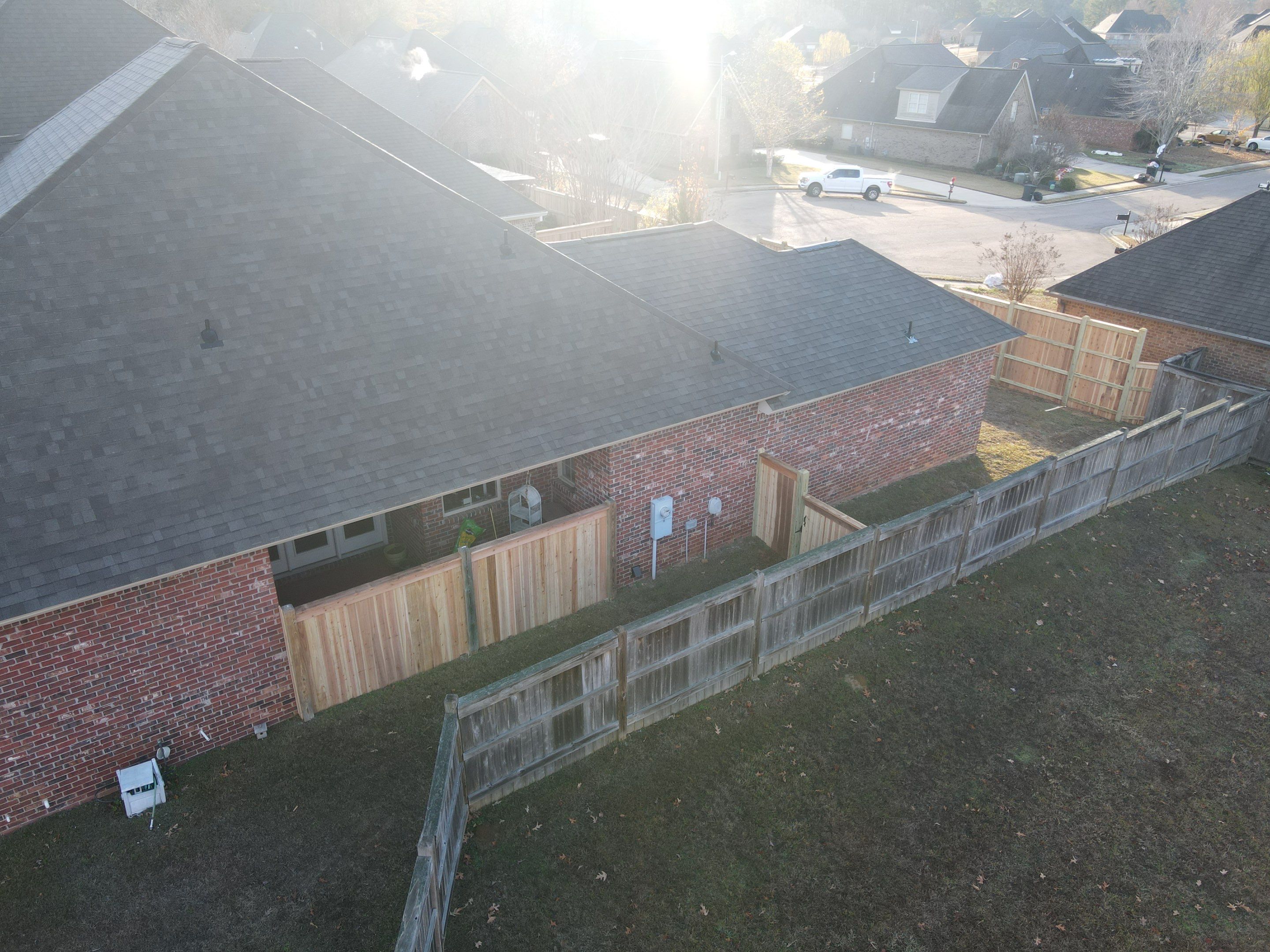 8ft Cedar Good Neighbor Fence by Roberson Construction LLC