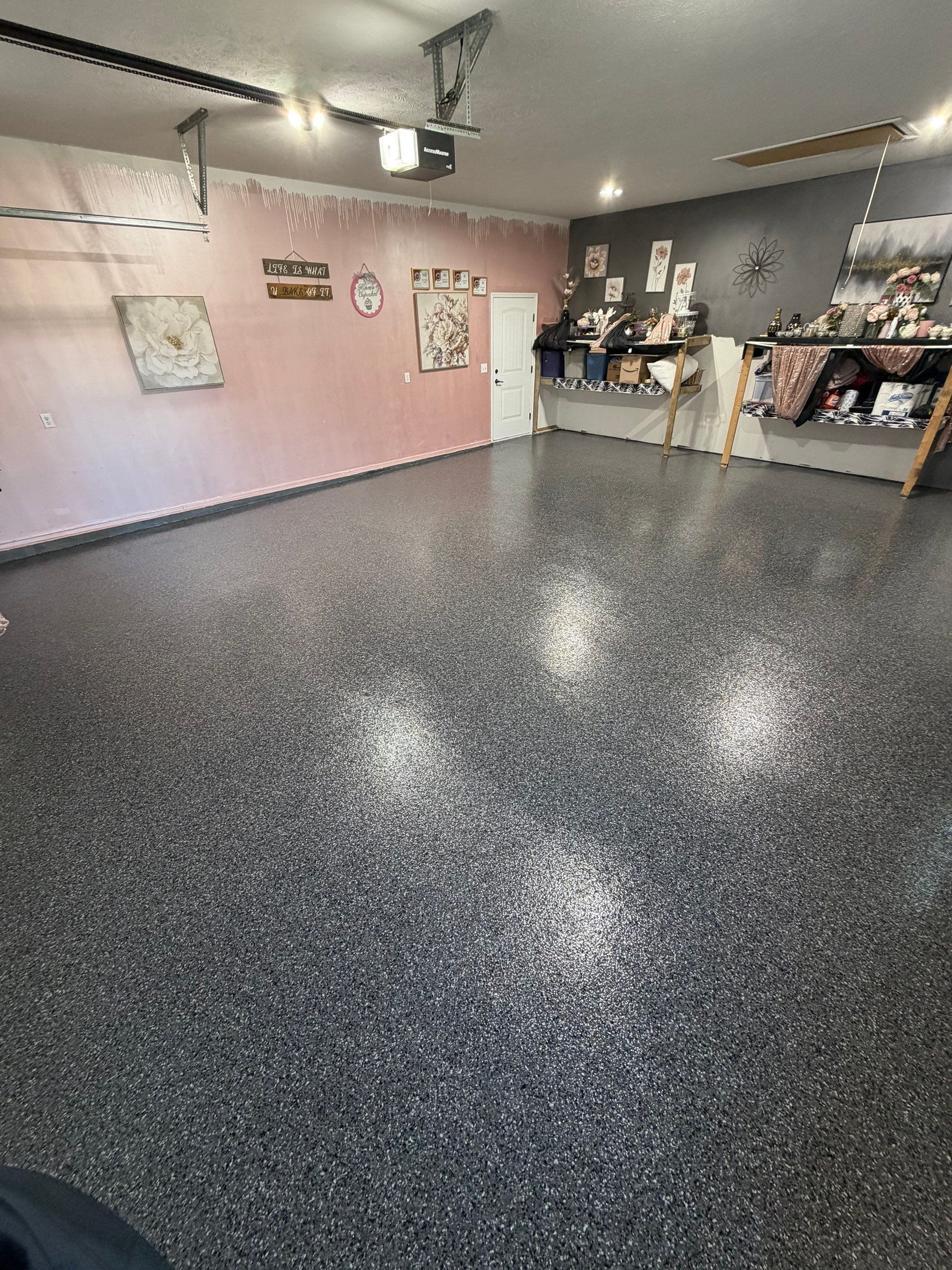 Silver Platinum Metallic - Nebraska City by Granite Garage Floors