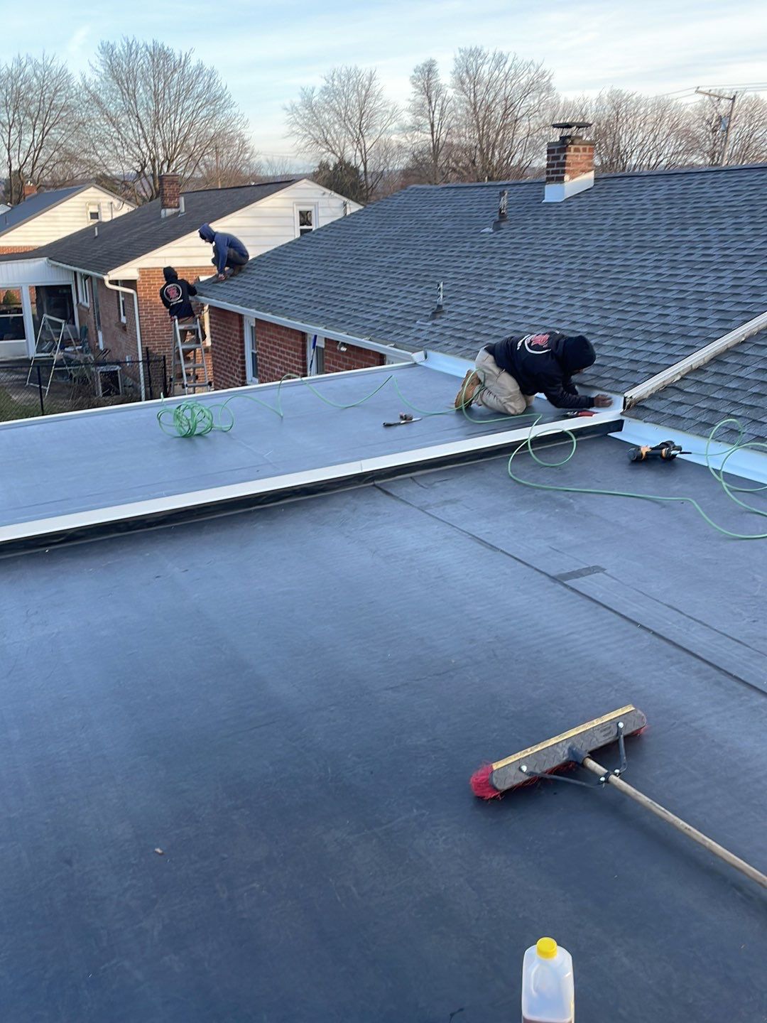 Epdm rubber roof  using Versico .060 by Teflon Roofing