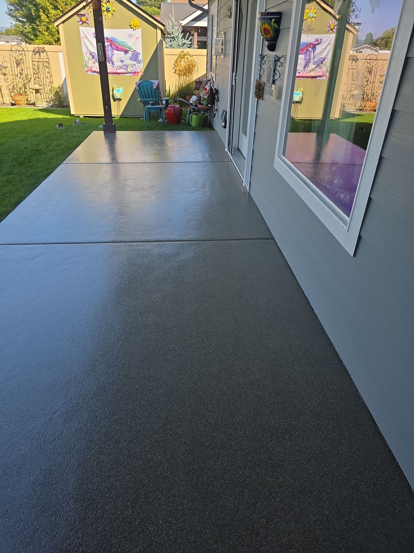 Patio Transformation using Trail Mix 1/8" Chip by Croc Coatings, LLC