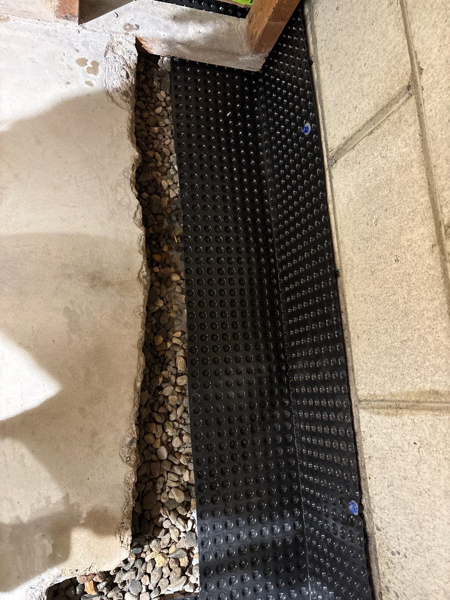 Drain Tile in Roseville for Carston by Waterproofing Northeast
