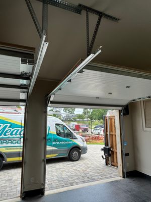High-Lift Garage Door and Side-Mount Opener Installation in Prosper