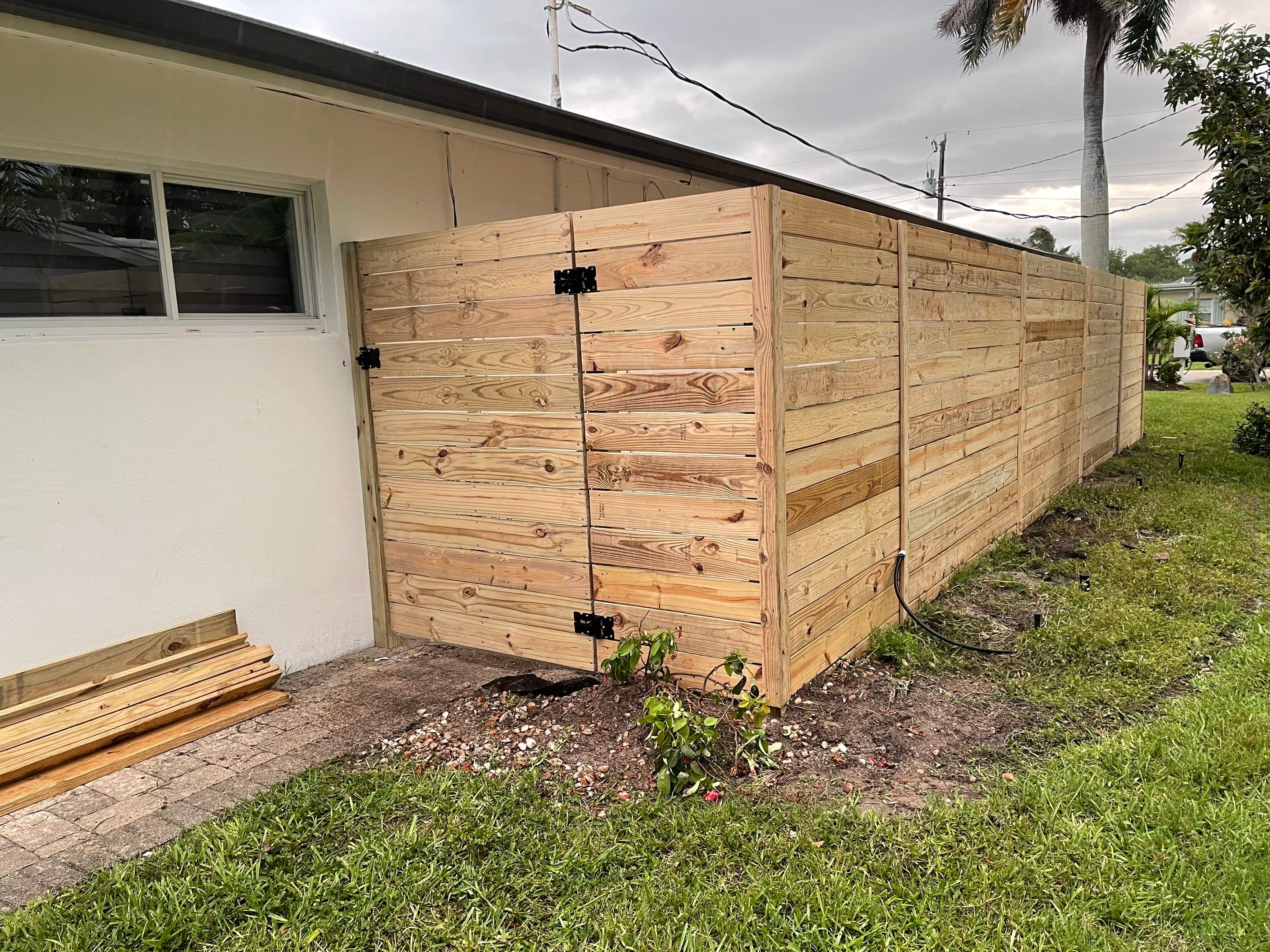 Longboat Key, FL 6ft. Tall Wood Horizontal Privacy Fence by Asap fence and gates, LLC