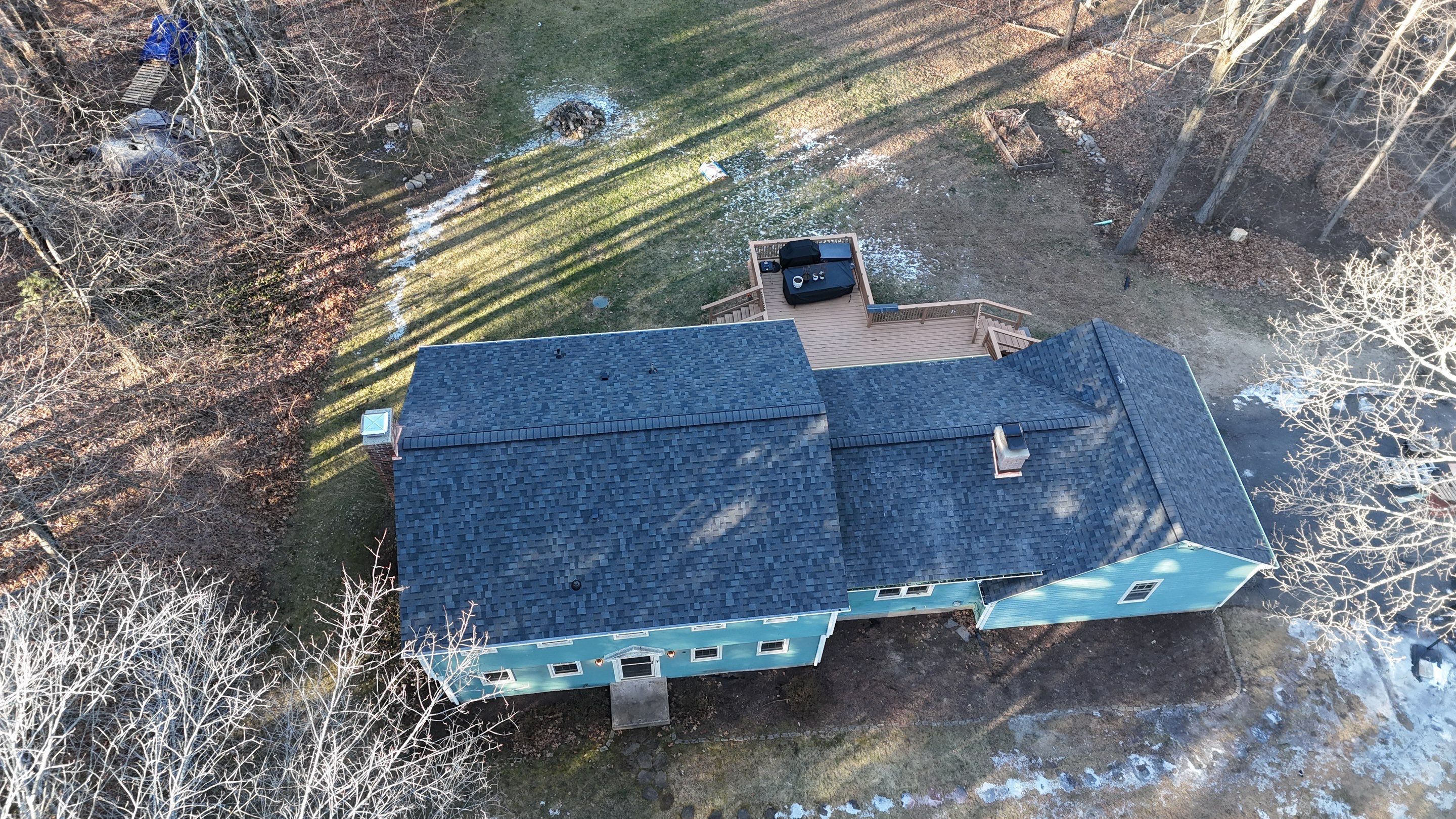 Owens Corning Duration: Williamsburg Gray in Collinsville, Connecticut by Golden Shield Roofing