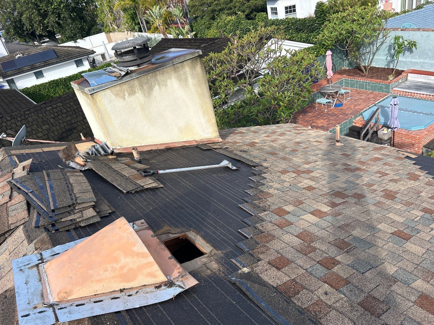 Complete Architectural Shingle Roof Replacement in San Clemente by Reliable Roofing San Diego Inc.