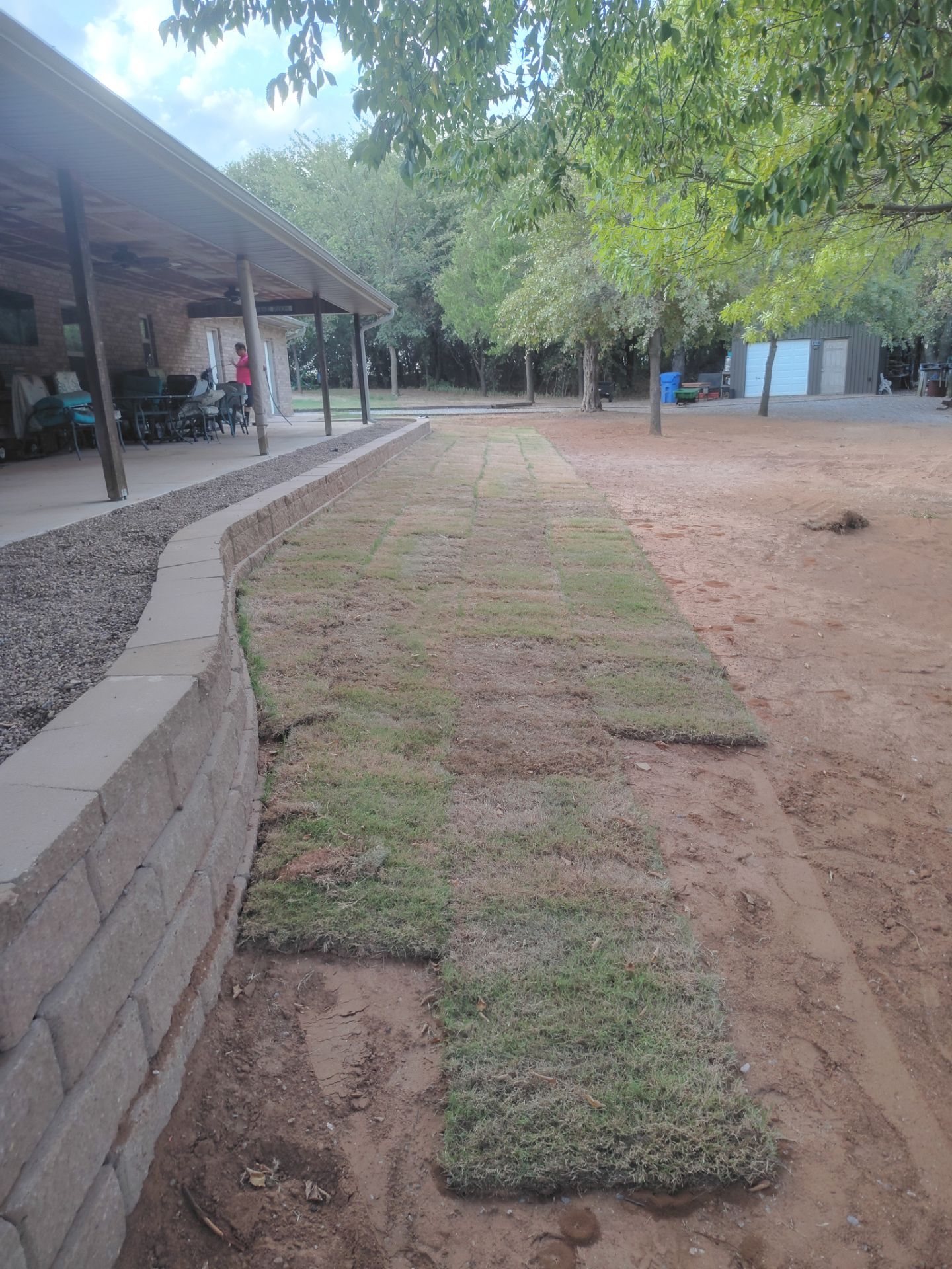 Retaining Wall by Clays Services Inc