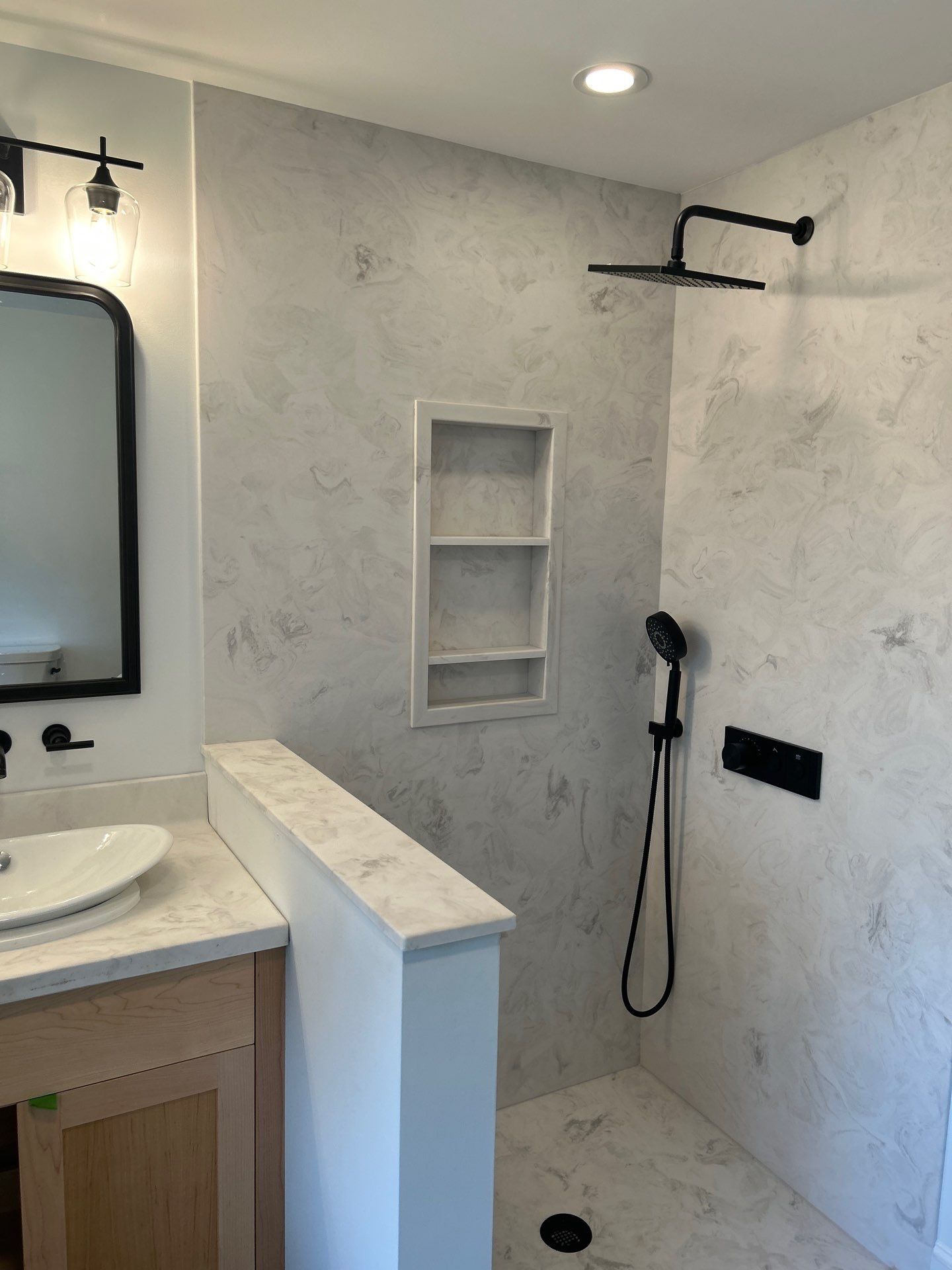 Shower using Tempered Shower Glass by Cheshire Glass Company