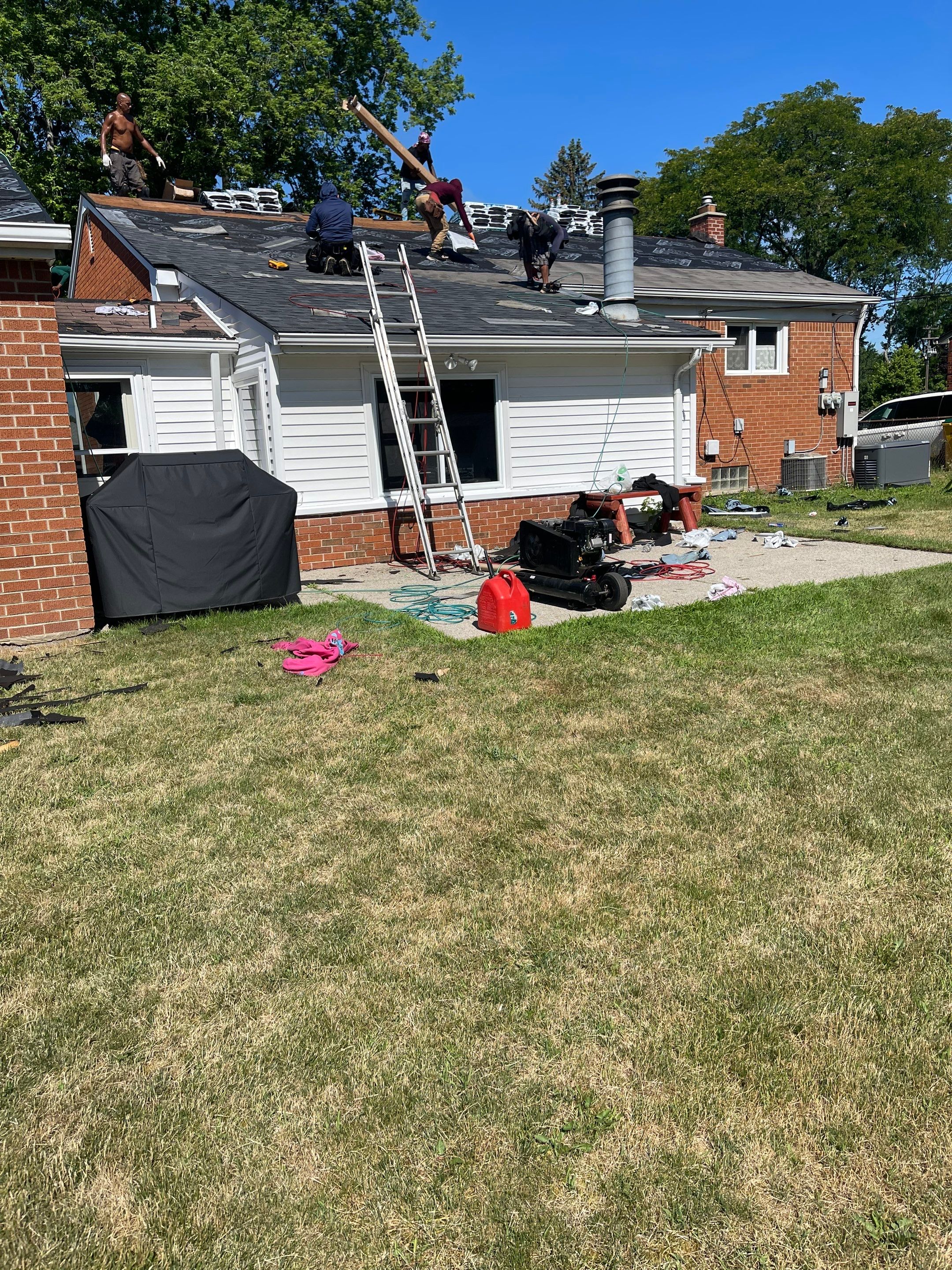 Residential Roofing Installation using IKO Dual Black by JNR Roofing LLC