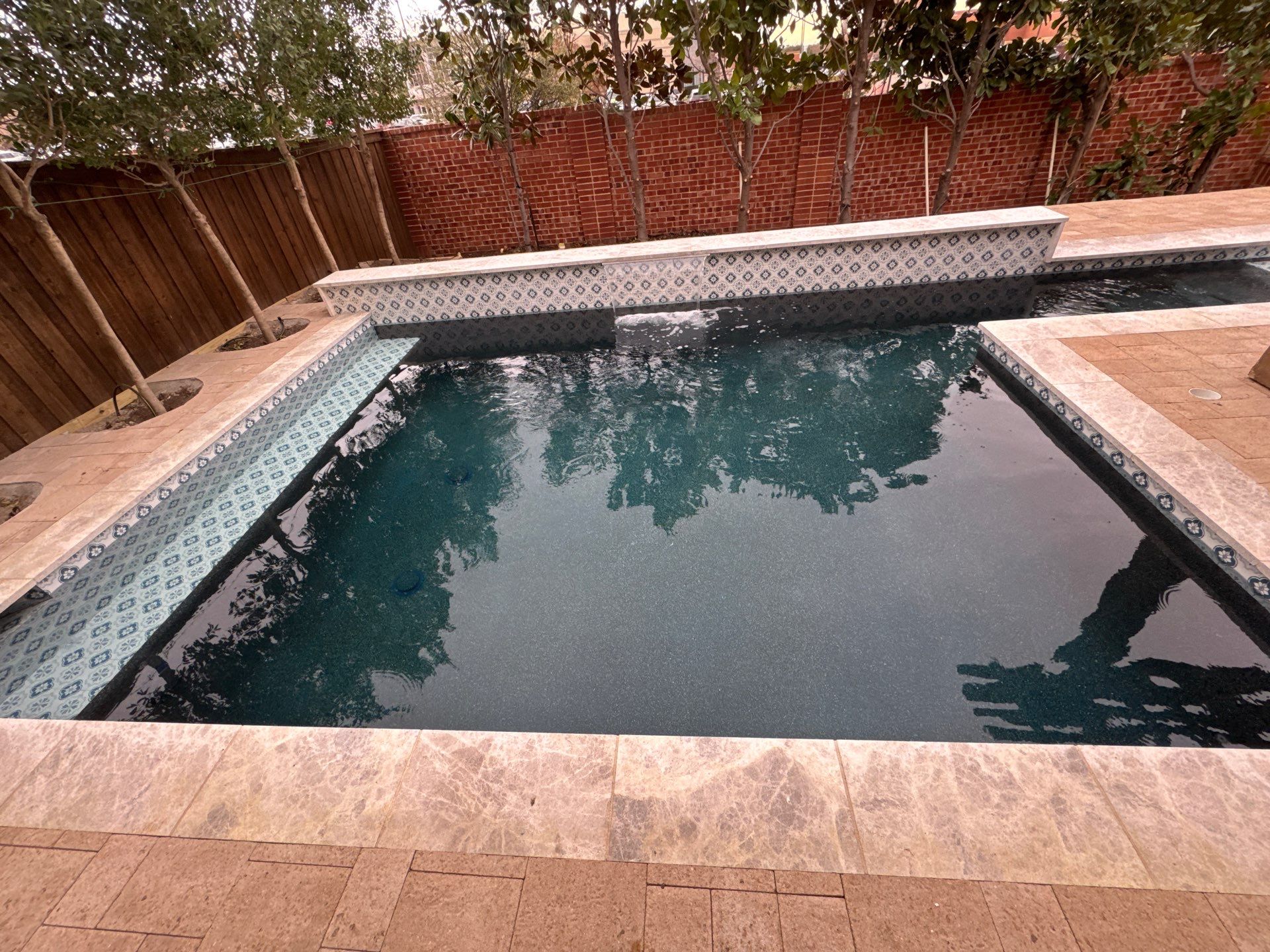 Pool with Paver Patio by Pinnacle Pools and Spas - DFW