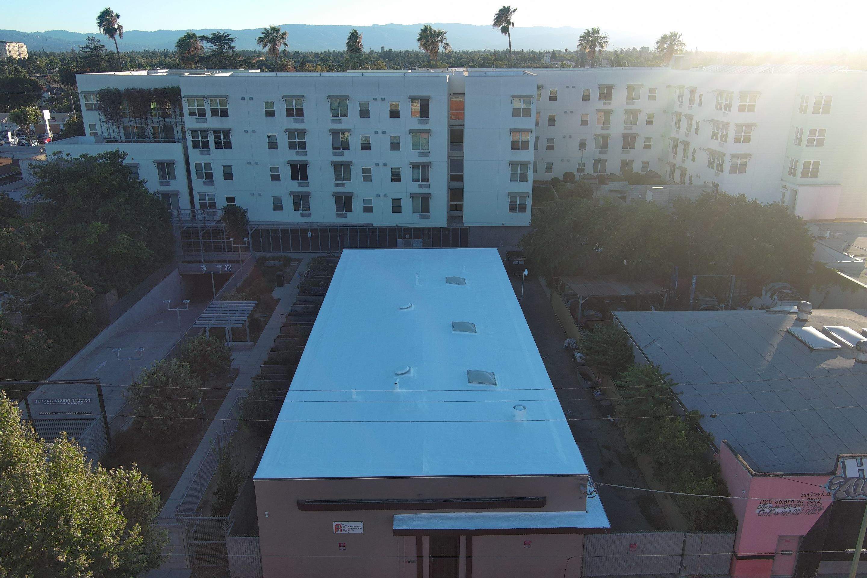 Foam Refurbish using Conklin Benchmark/PUMA XL coatings and spray foam by Straight Edge Roofing Inc