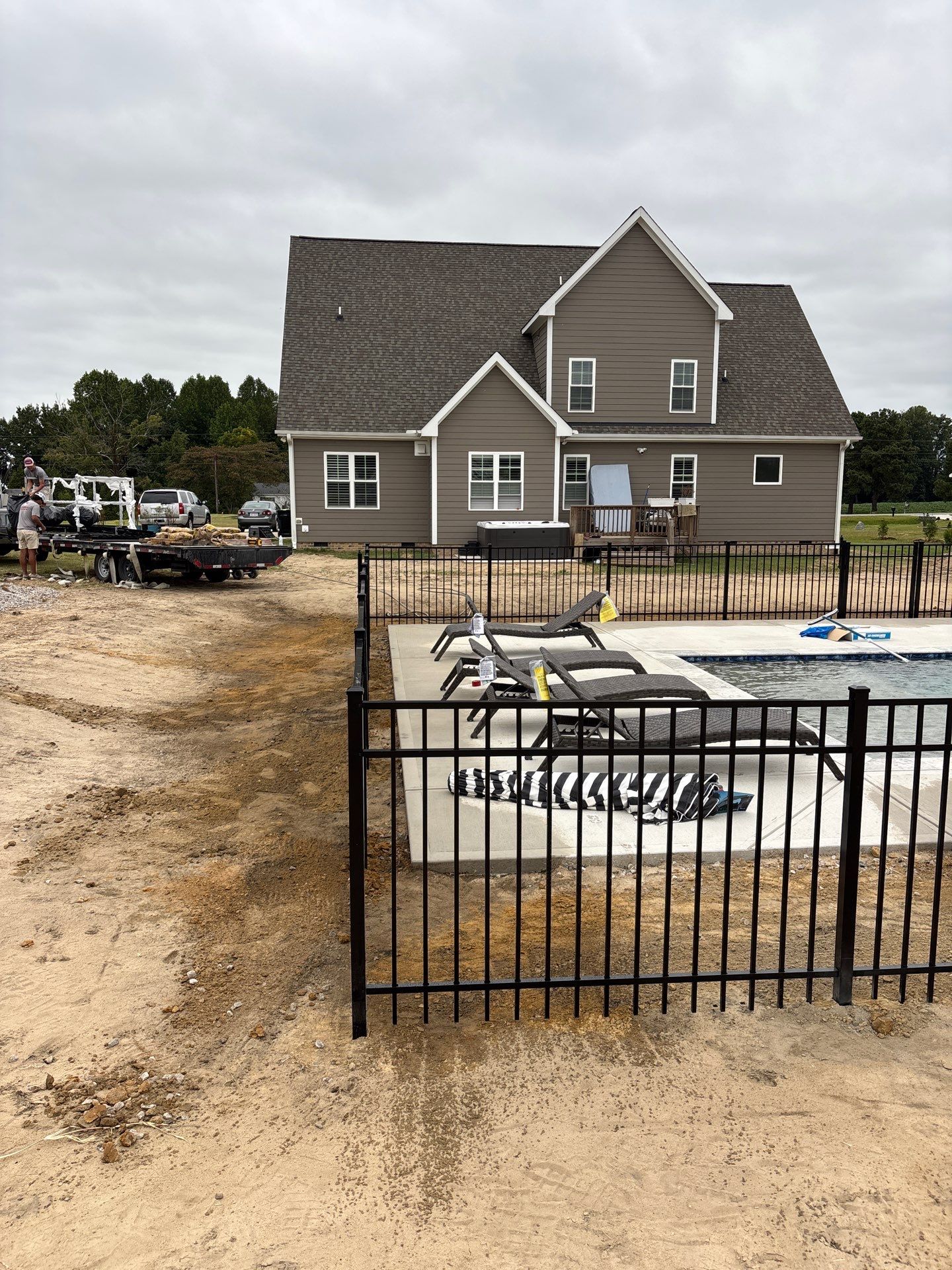 Pool Fencing Project in Bailey by Superior Fence and Rail