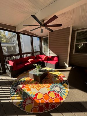 Elevated Screened Porch Addition and Deck Integration in Knightdale